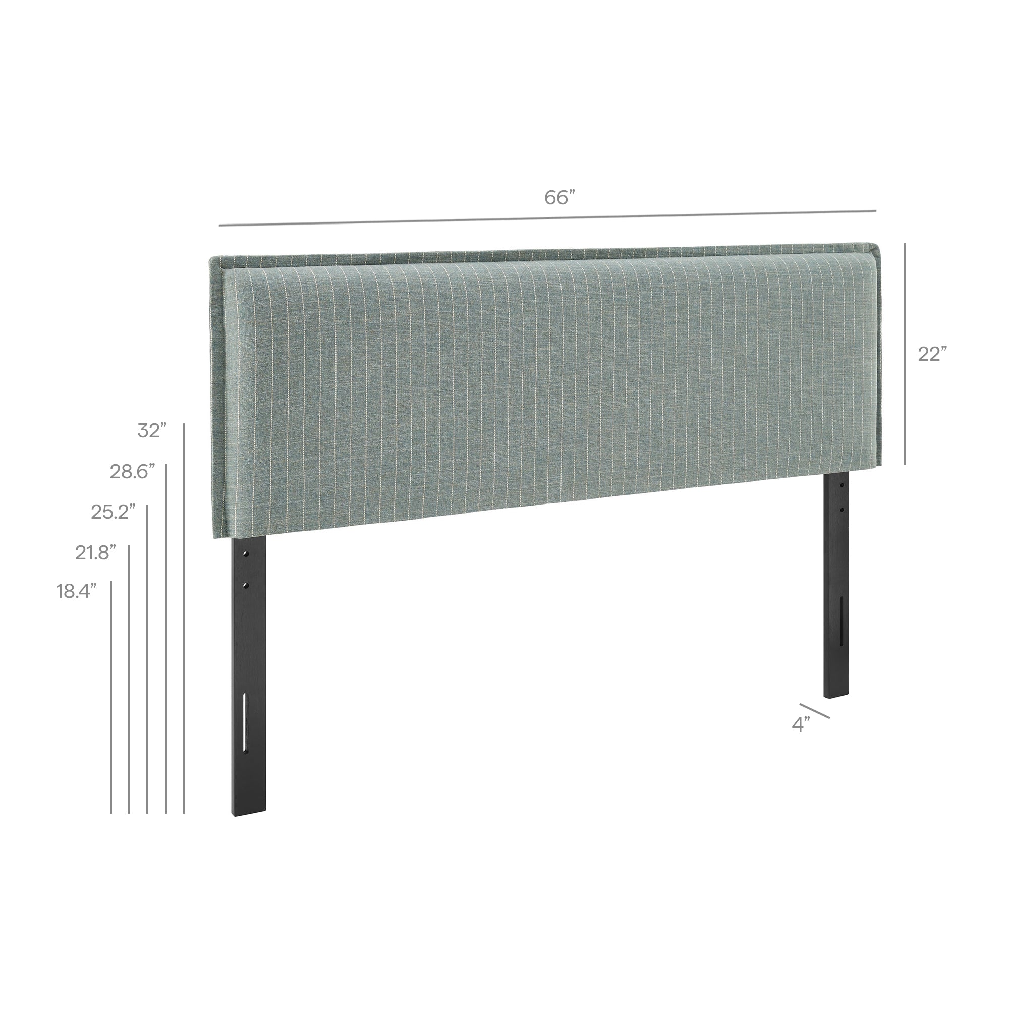 Camille Striped Linen Blend Headboard