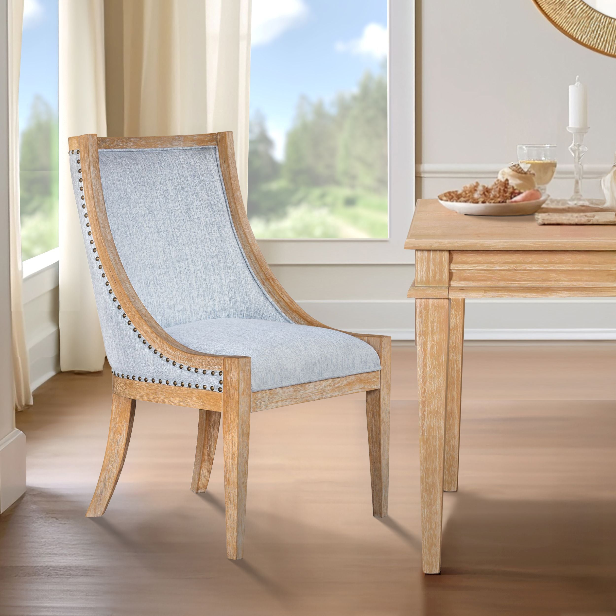 Elmcrest Upholstered Dining Chair with Nailhead Trim