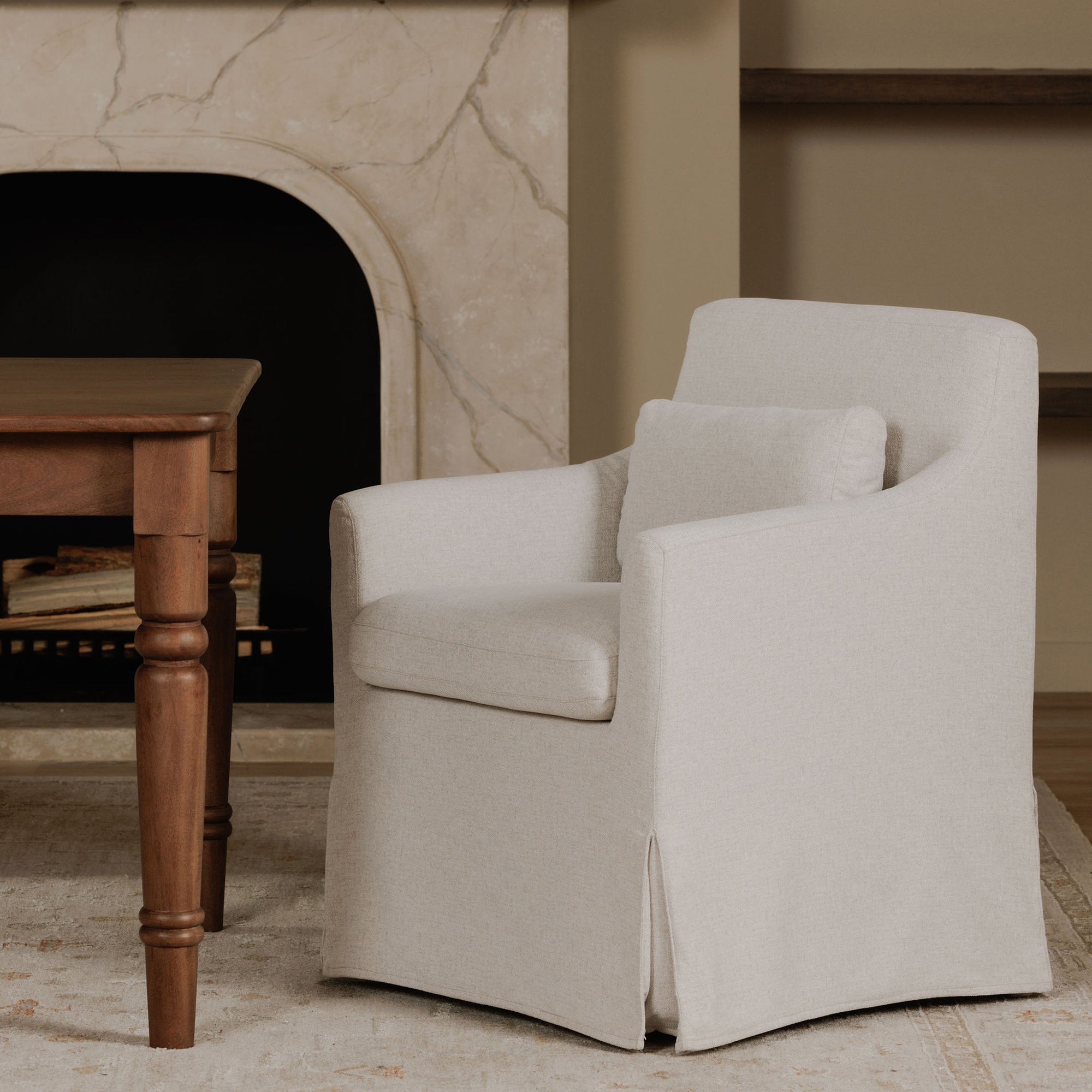 Lydia Slipcover Dining Chair