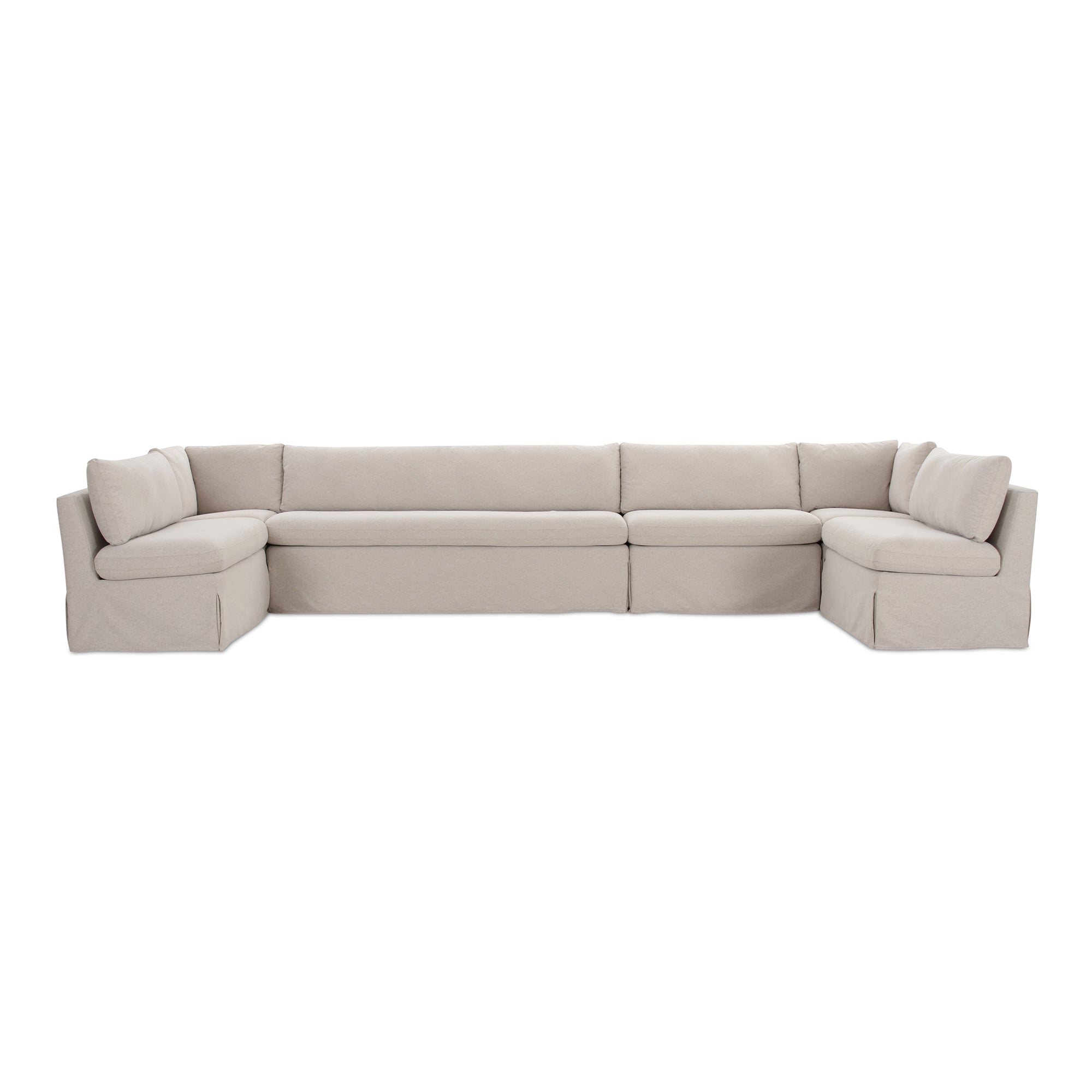 Fable Slipcover Dining Banquette U-Shape 168 in.