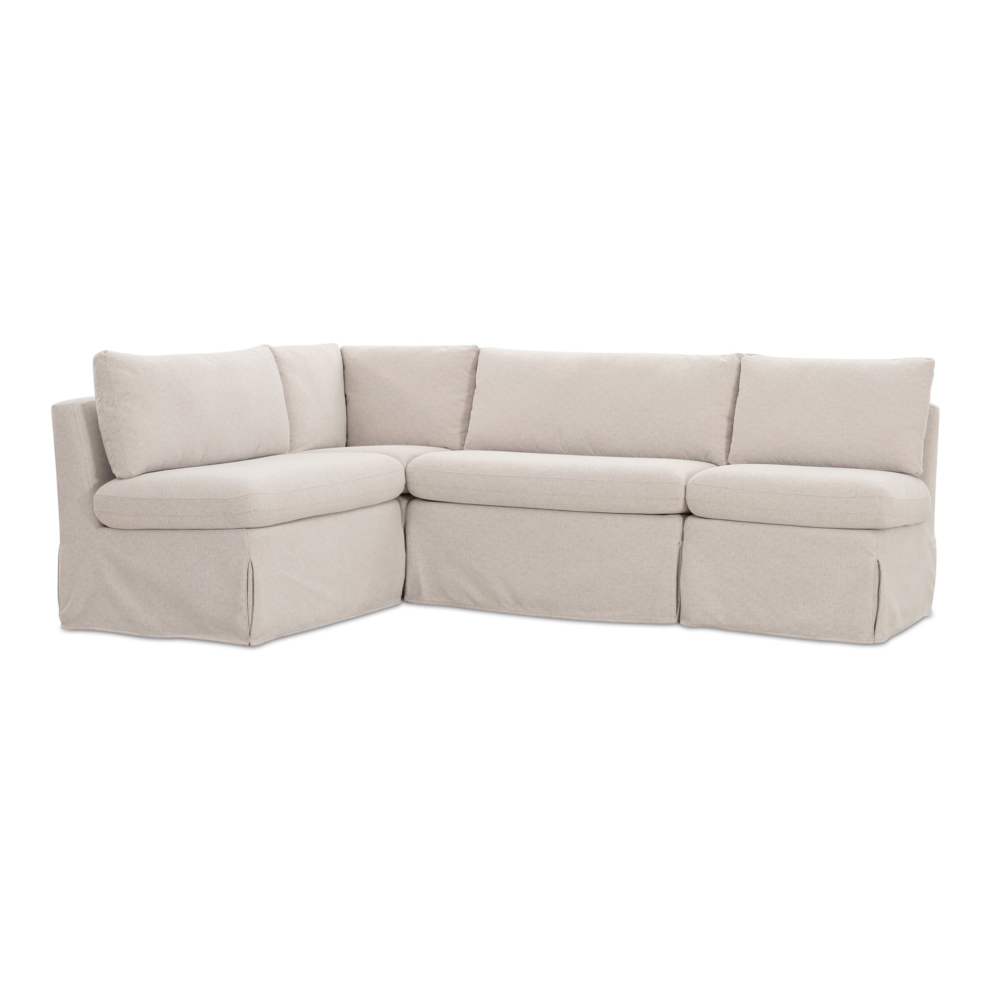 Fable Slipcover Dining Banquette L-Shape 96 in.