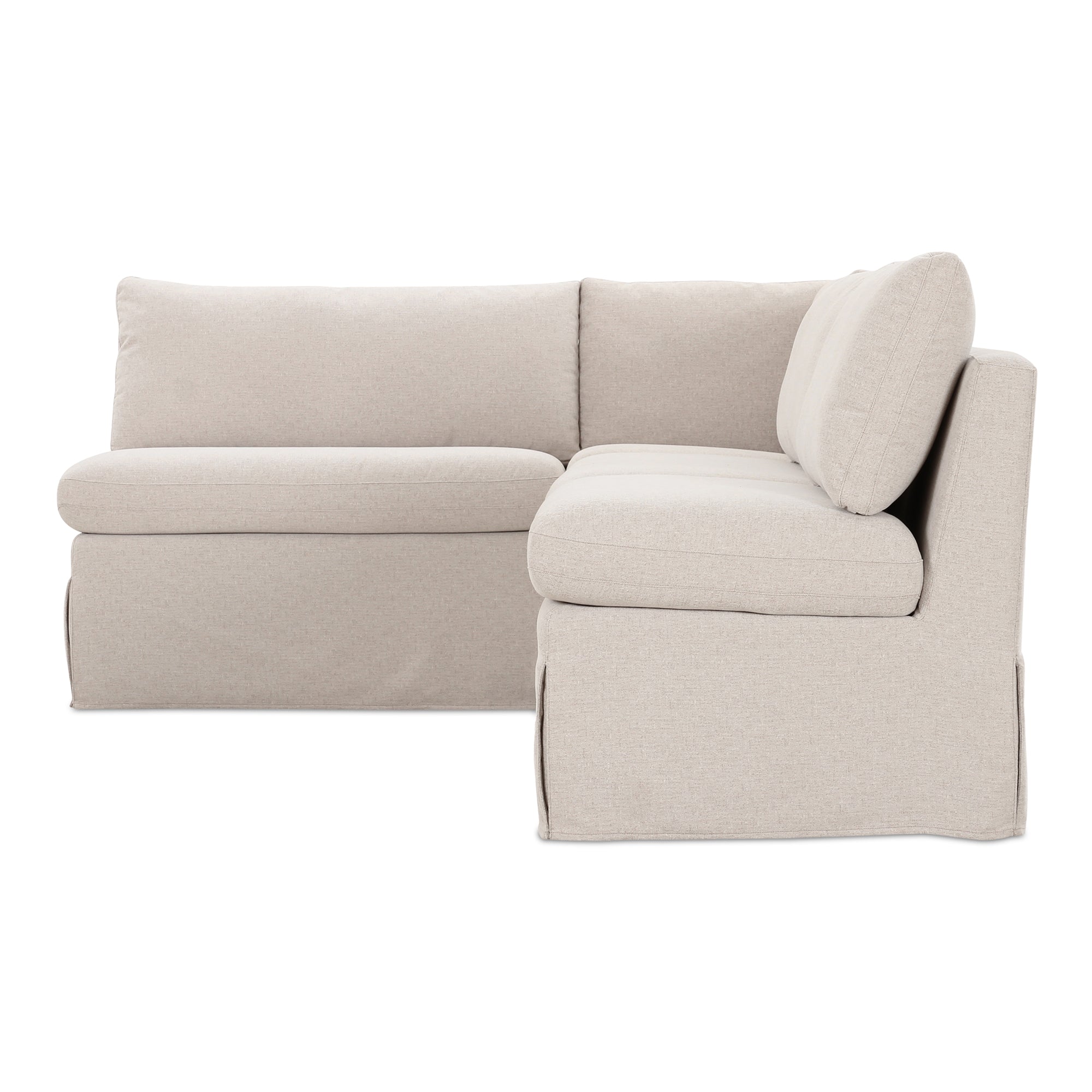 Fable Slipcover Dining Banquette L-Shape 96 in.