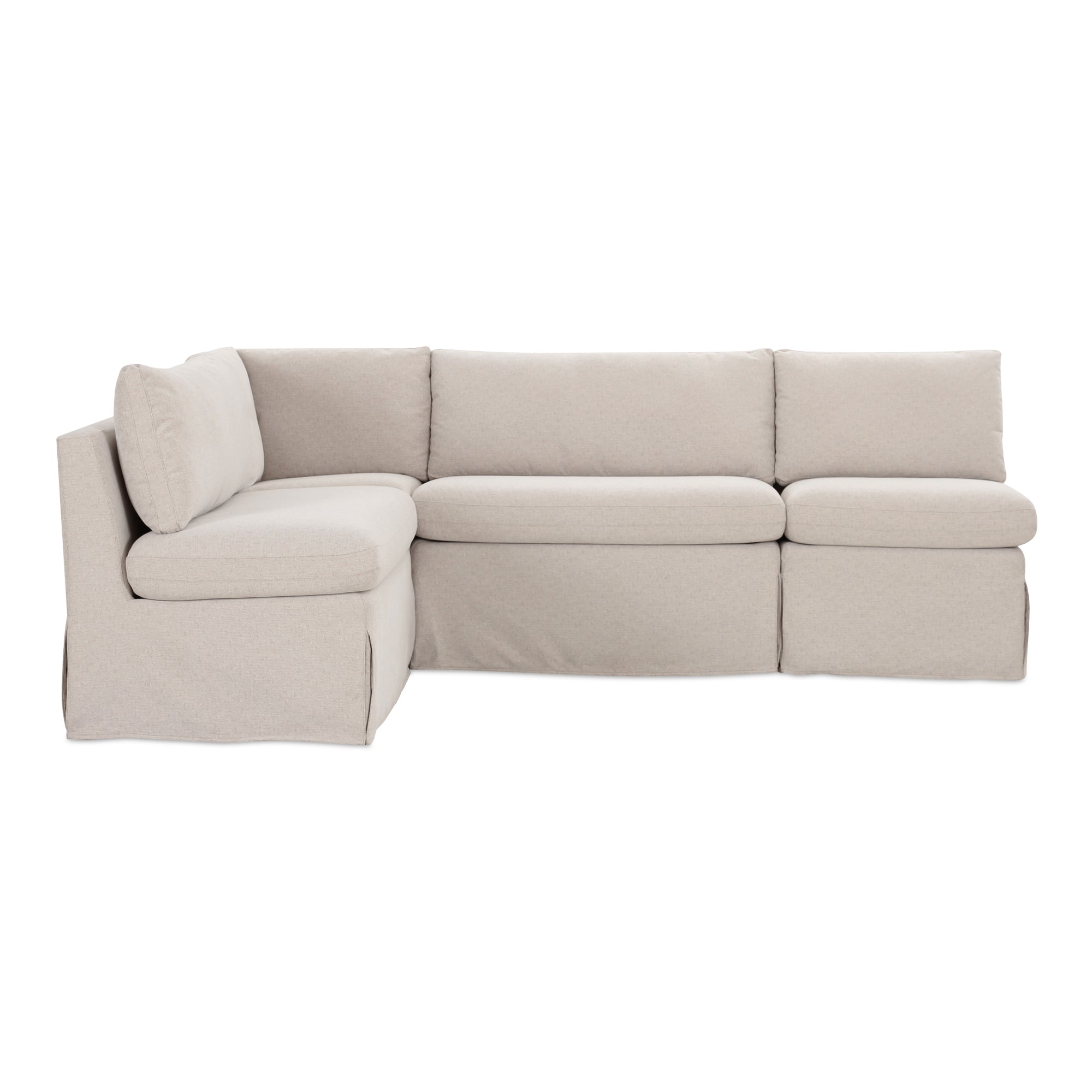 Fable Slipcover Dining Banquette L-Shape 96 in.