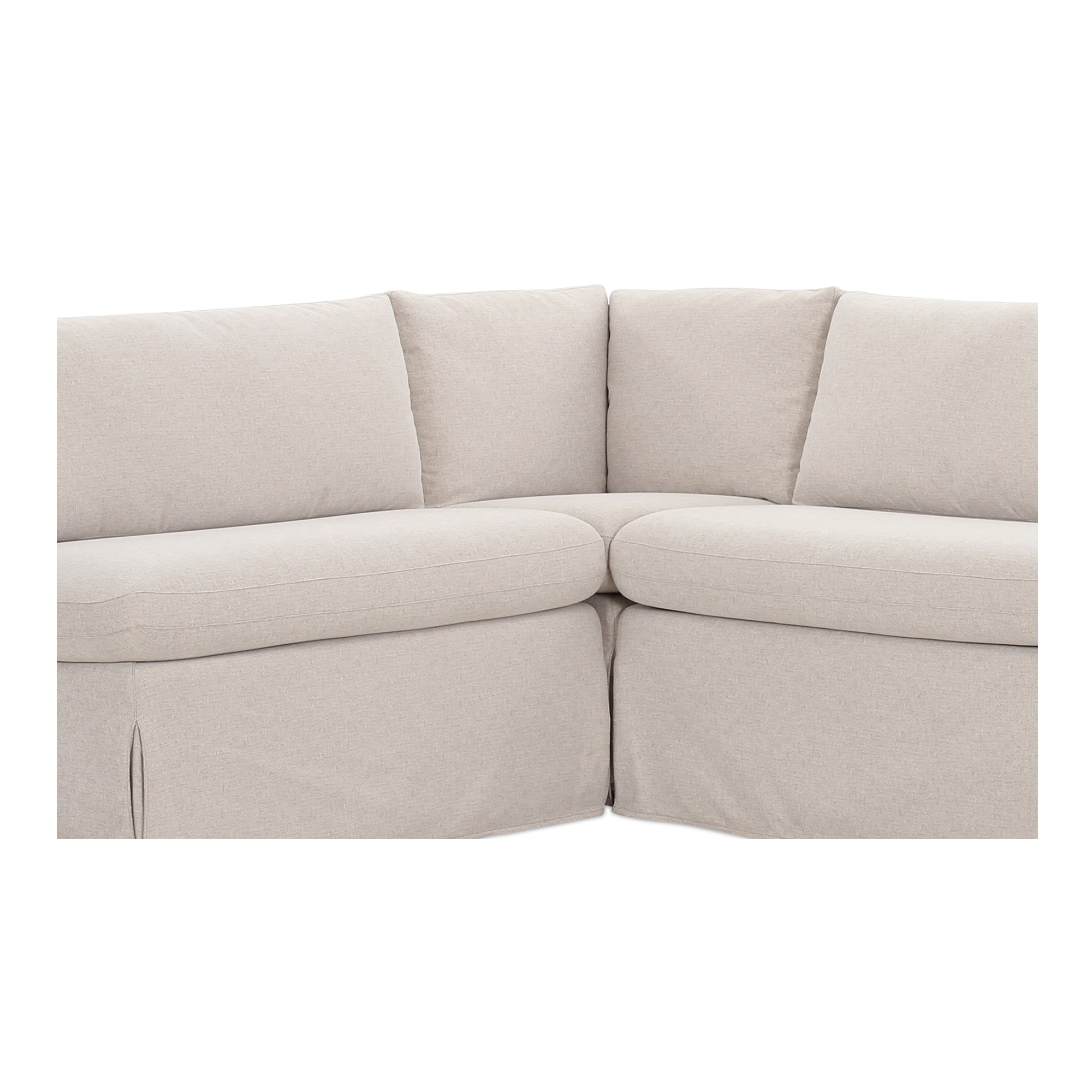 Fable Slipcover Dining Banquette L-Shape 100.5 in.