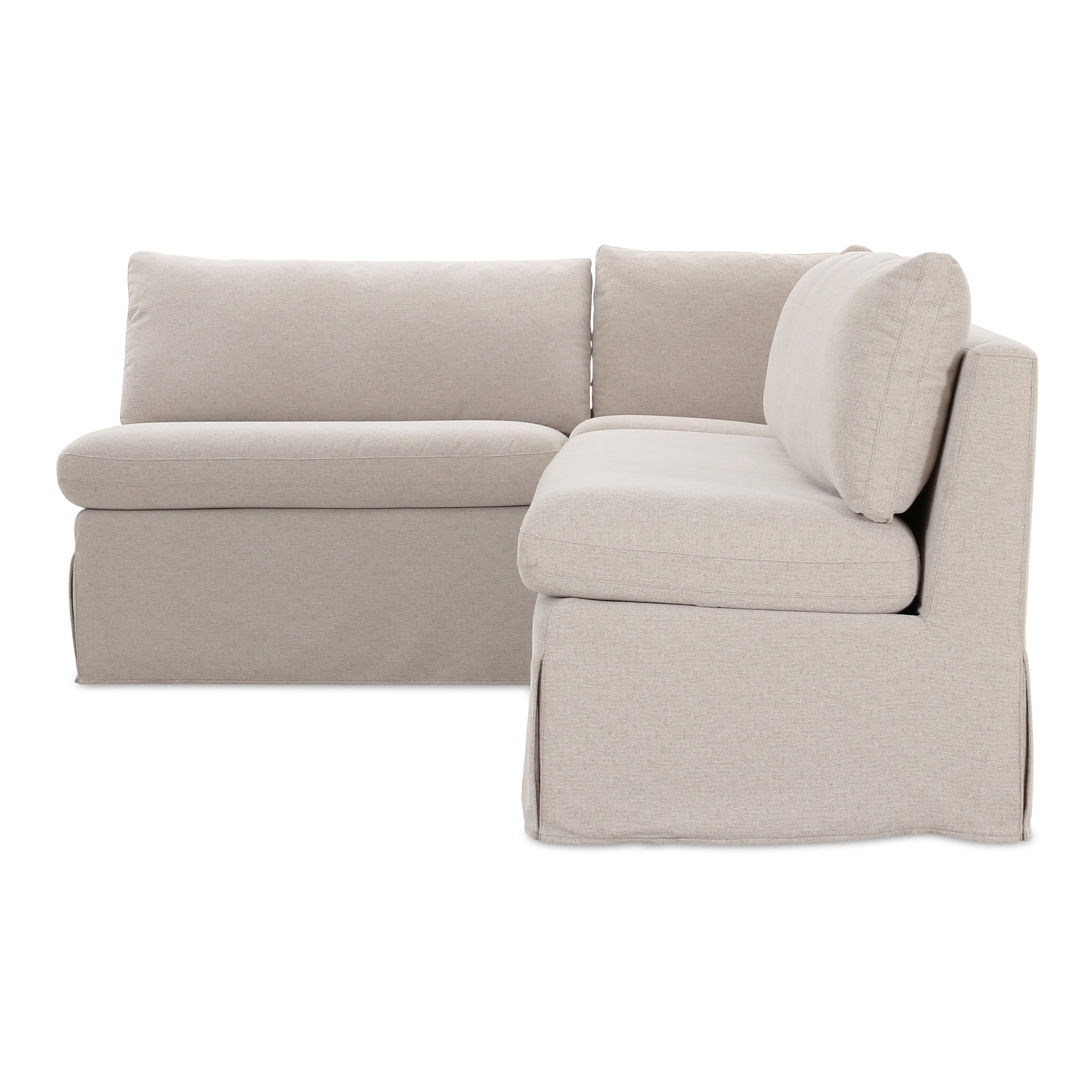 Fable Slipcover Dining Banquette L-Shape 100.5 in.