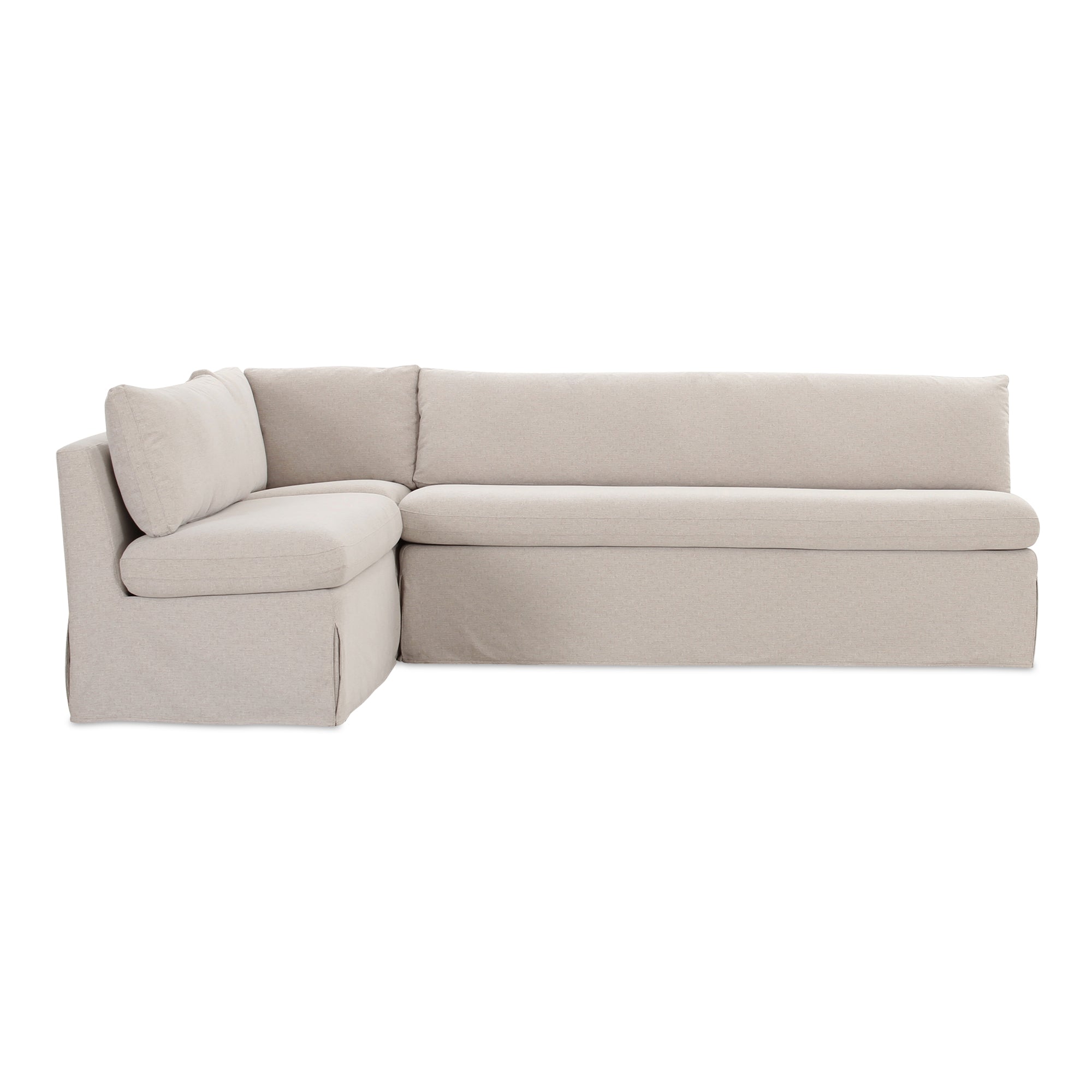 Fable Slipcover Dining Banquette L-Shape 100.5 in.