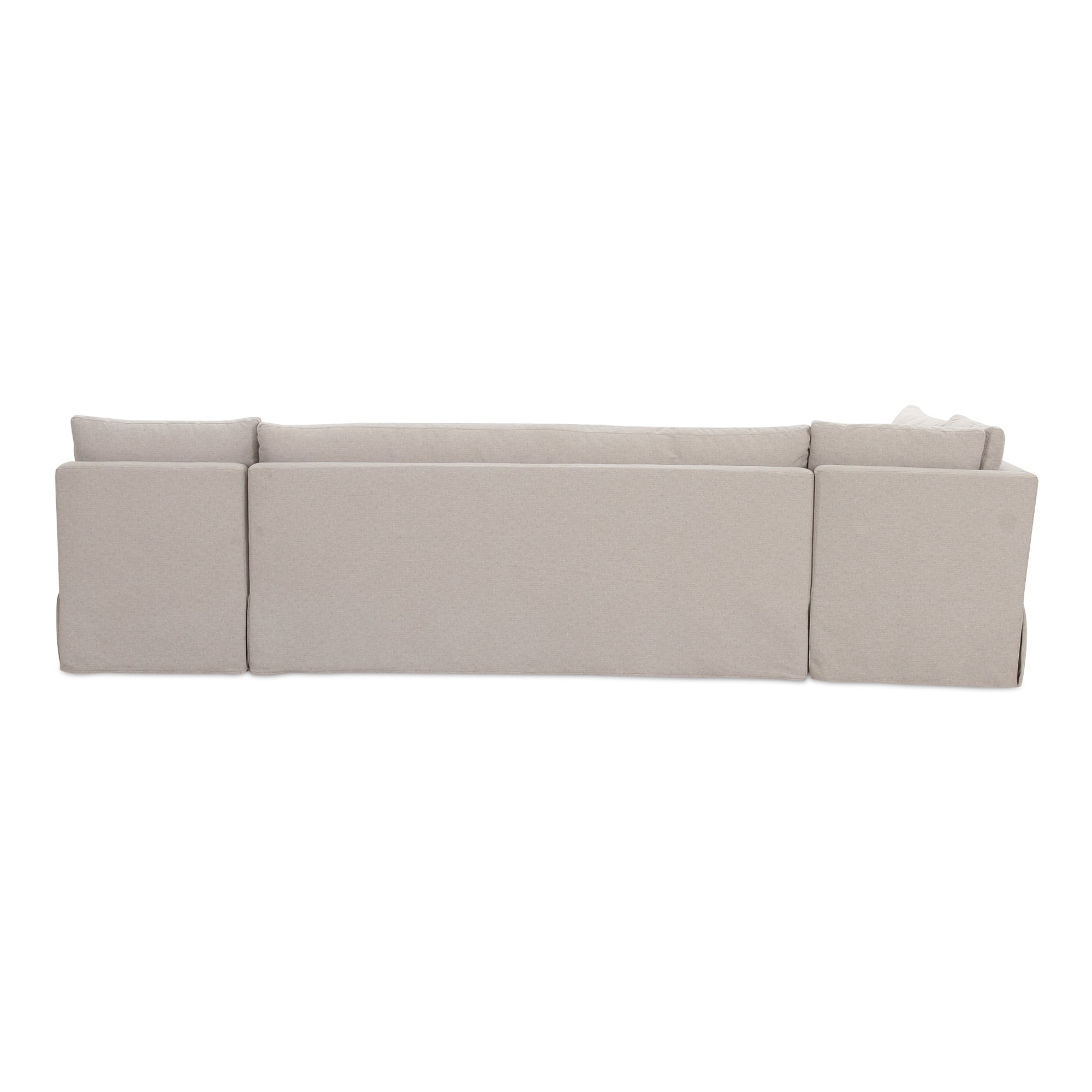 Fable Slipcover Dining Banquette L-Shape 125.5 in.