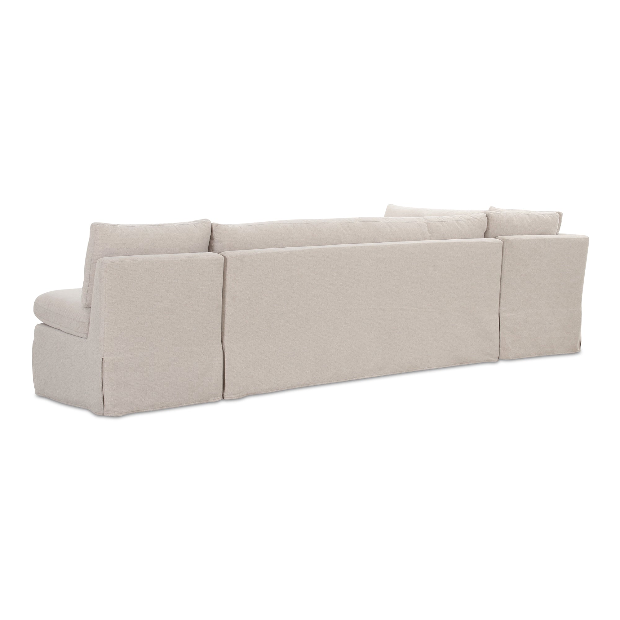Fable Slipcover Dining Banquette L-Shape 125.5 in.