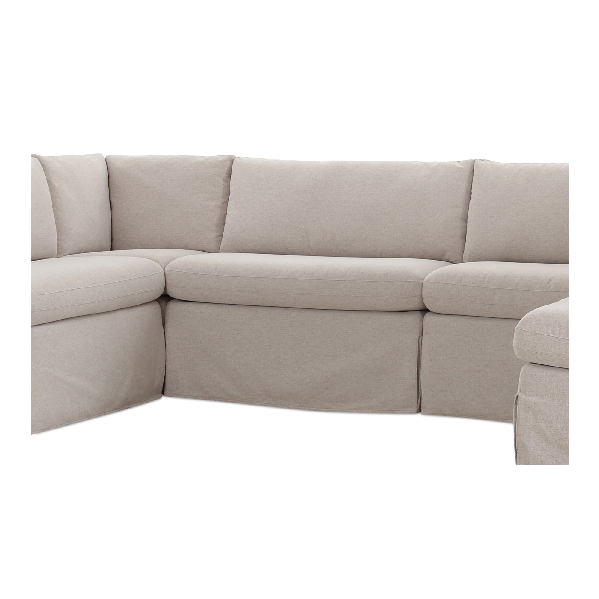 Fable Slipcover Dining Banquette U-Shape 121 in.