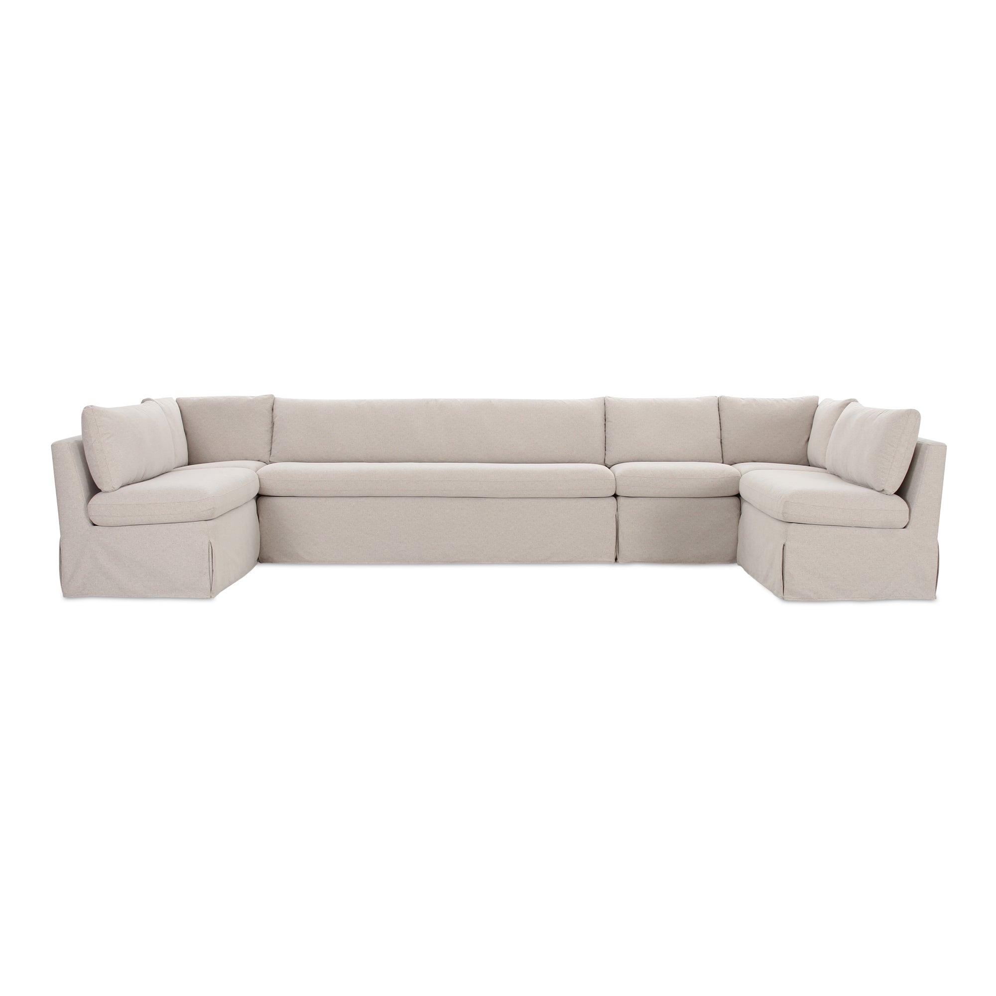 Fable Slipcover Dining Banquette U-Shape 154 in.