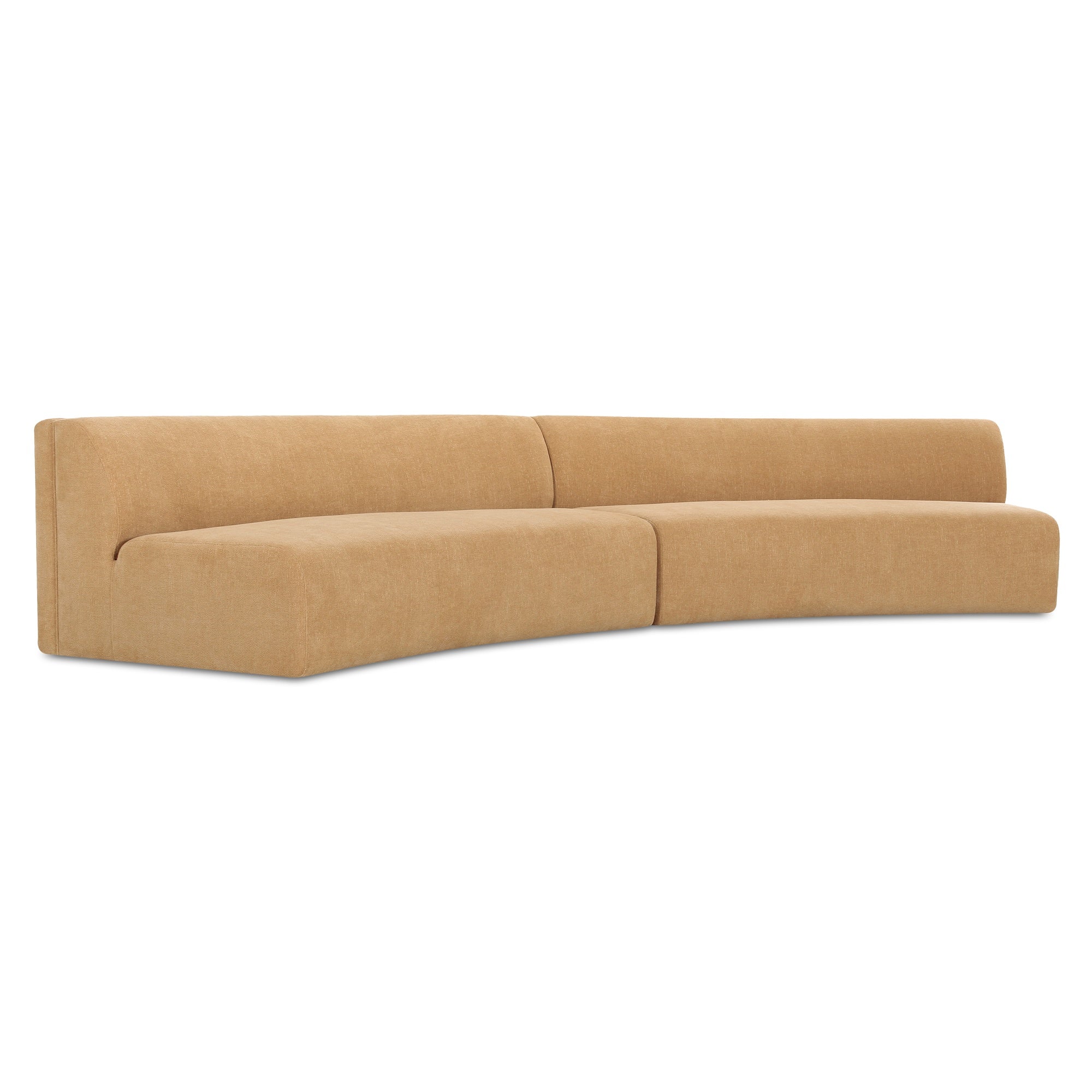 Naomi 2 Piece Concave Modular Sectional