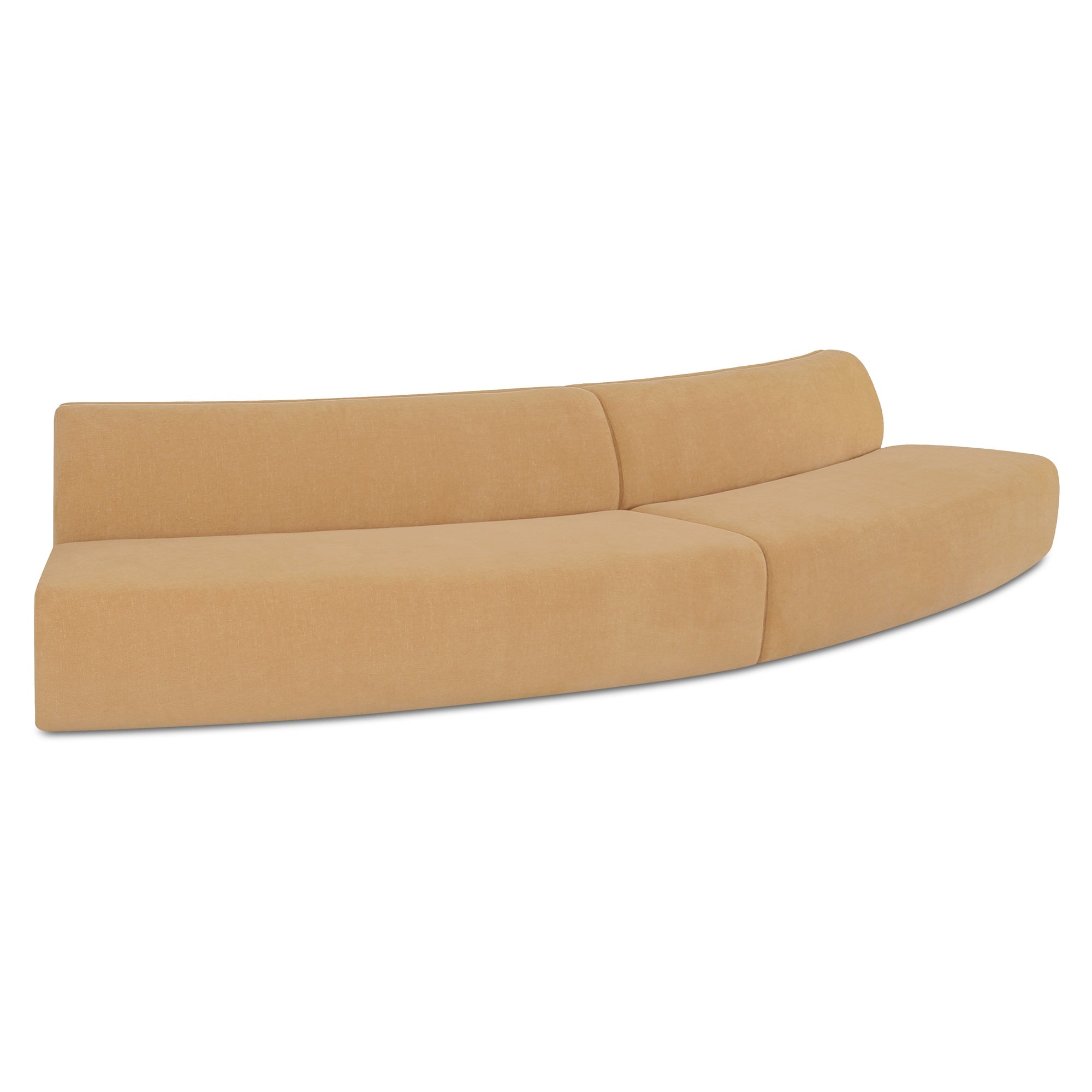 Naomi 2 Piece Convex Modular Sectional