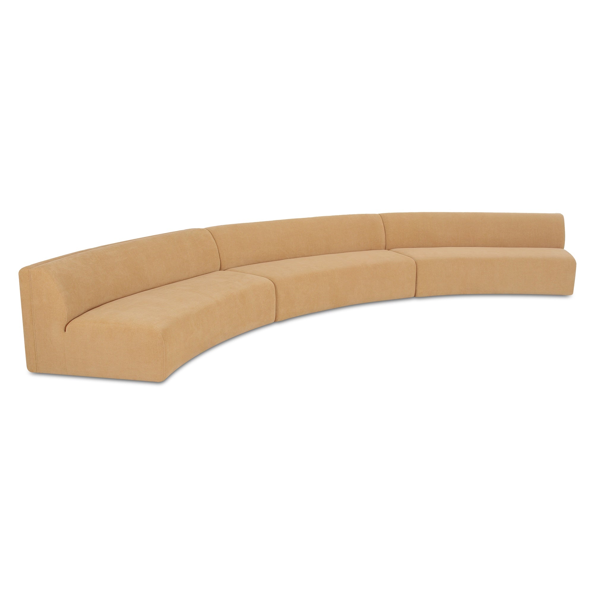 Naomi 3 Piece Concave Modular Sectional