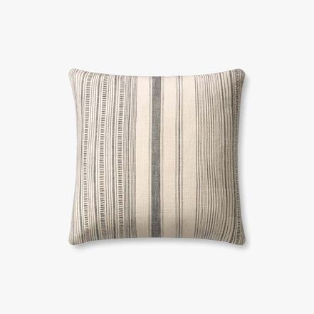 PAR0015 Celina Ivory / Grey Outdoor Pillow - 18"