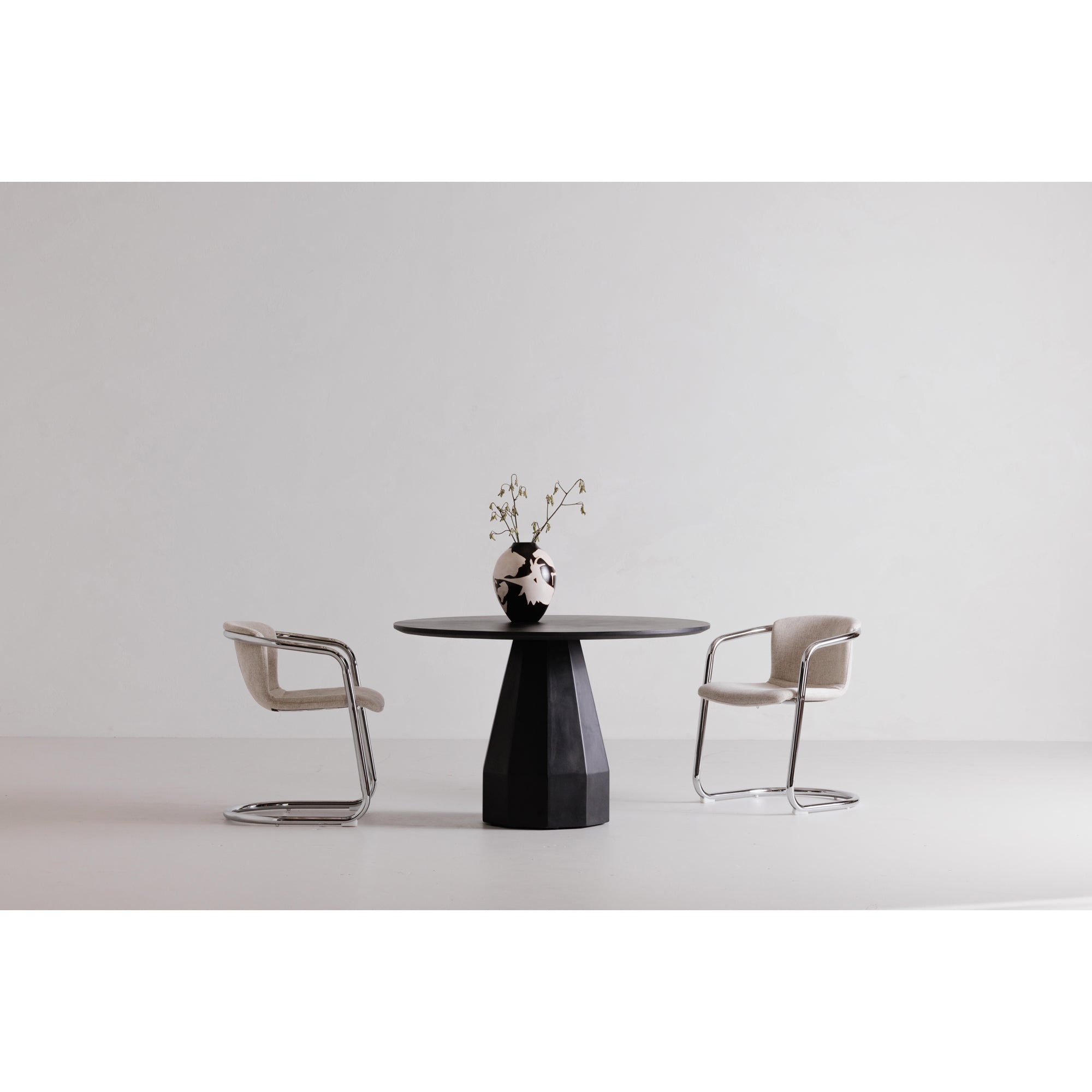 Freeman Chrome Frame Dining Chair - Set Of Two