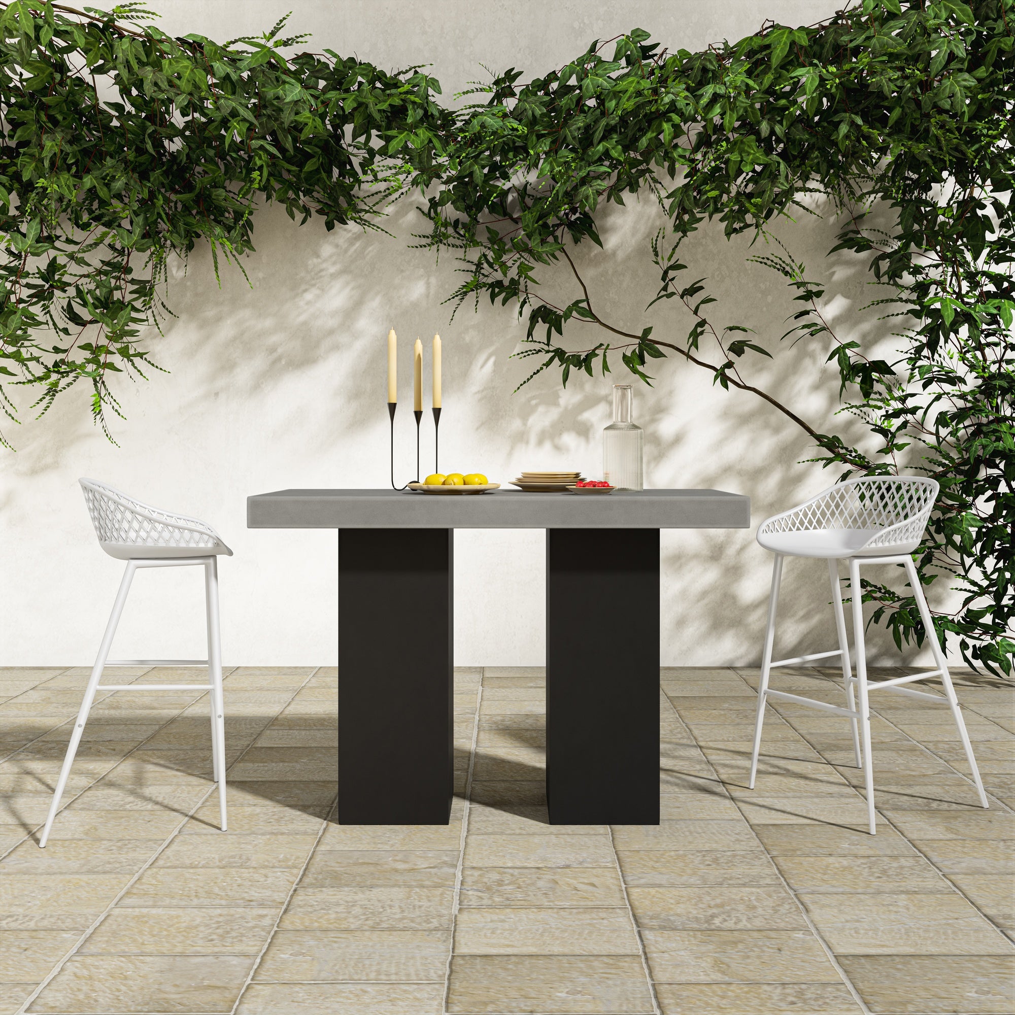 Piazza Outdoor Bar Stool - Set of Two