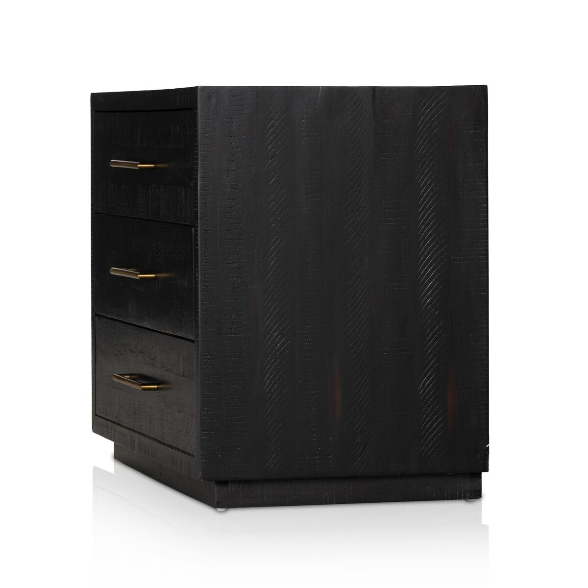 Suki Large Nightstand - Burnished Black