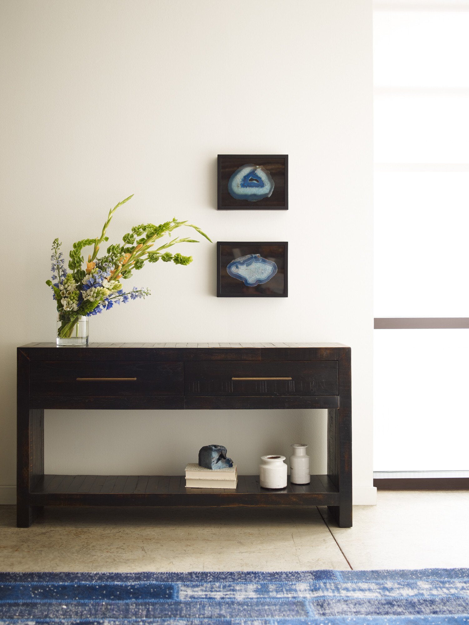 Suki Console Table - Burnished Black