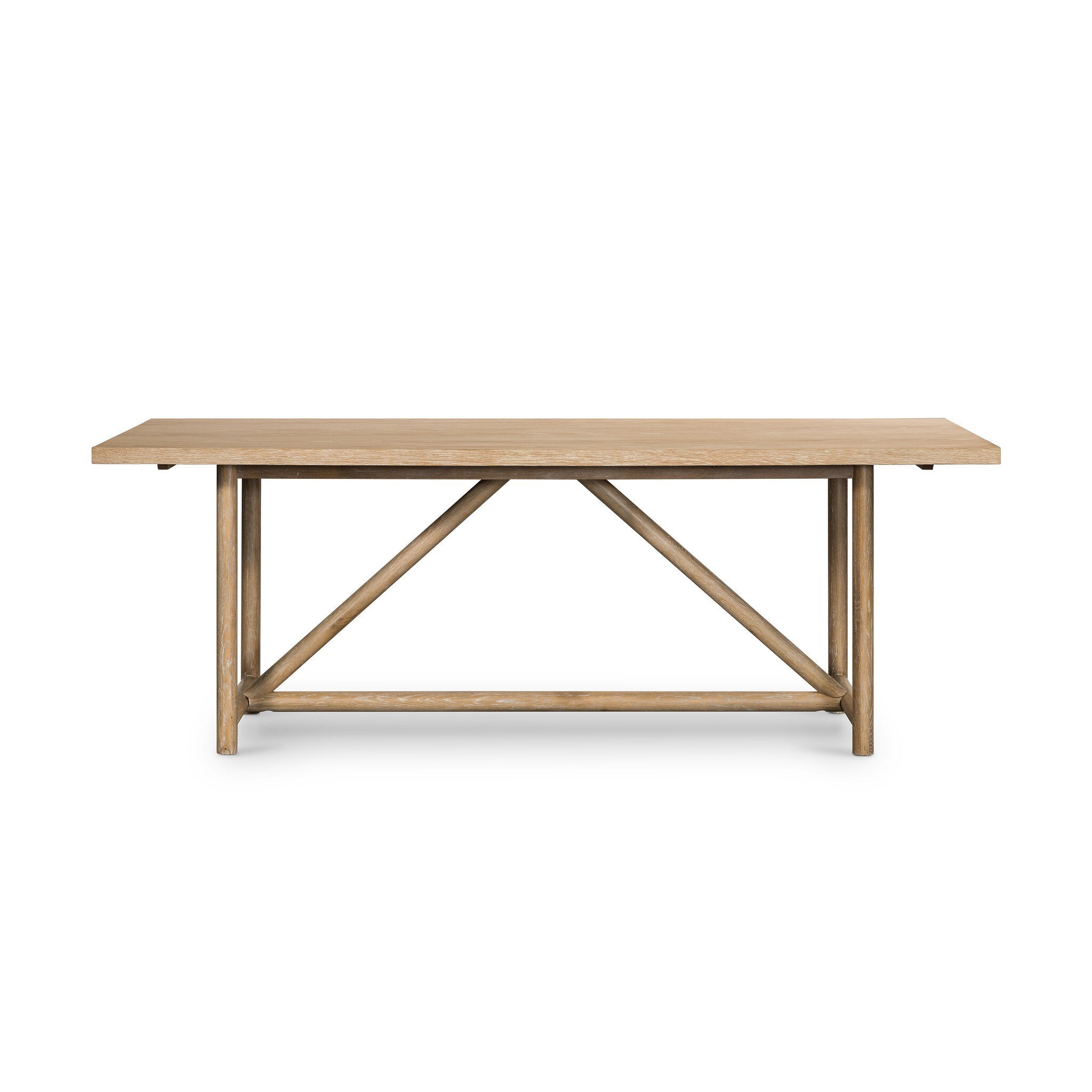 Mika Dining Table - Whitewashed Oak Veneer