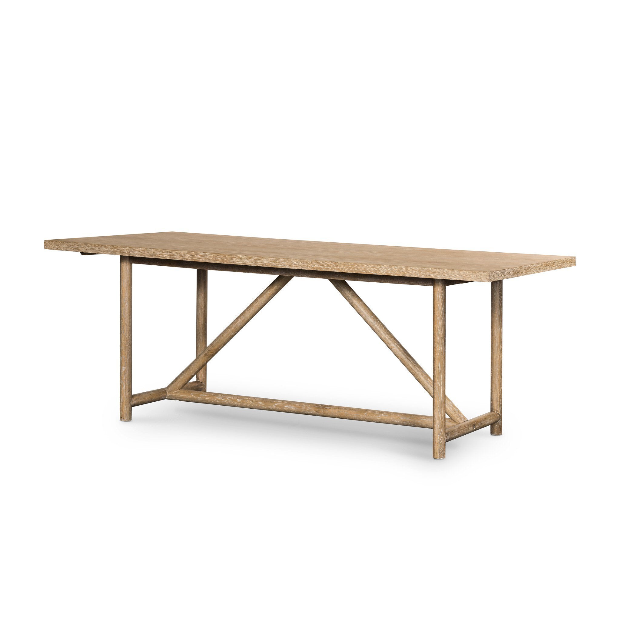 Mika Dining Table - Whitewashed Oak Veneer