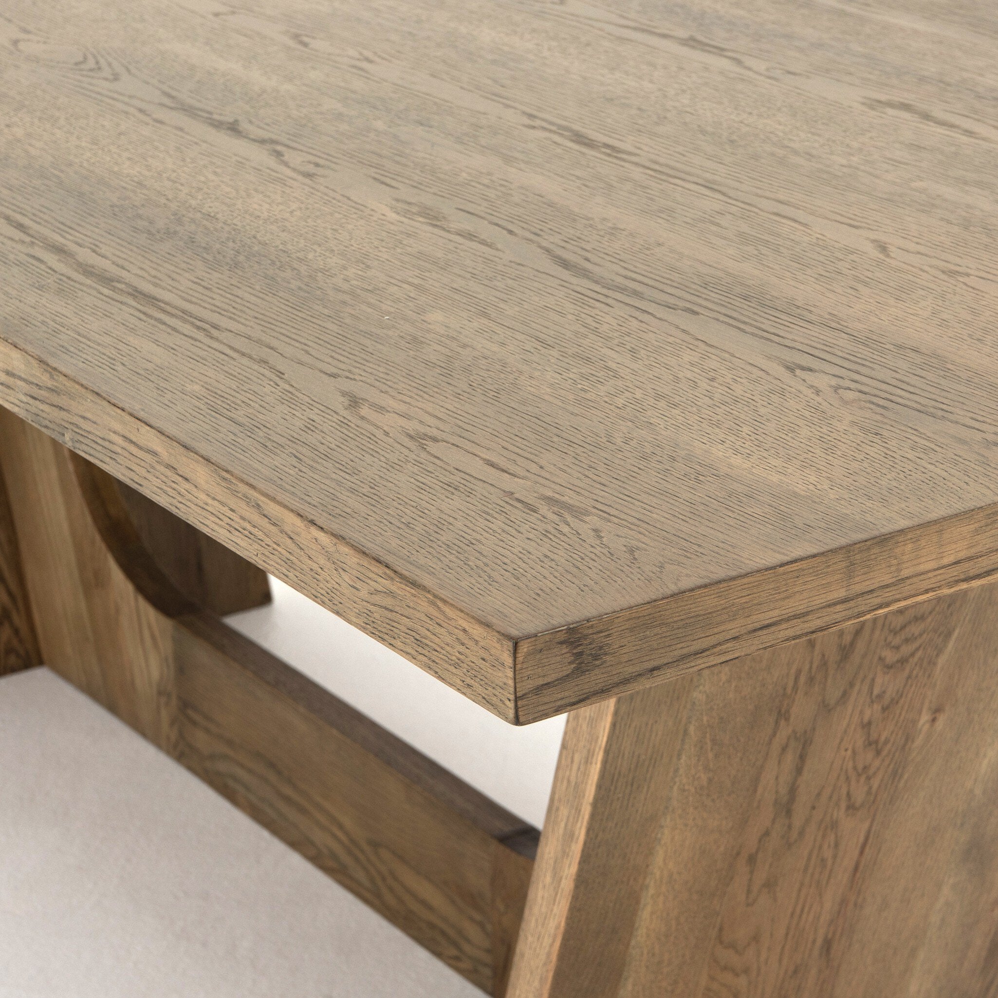 Pryor Dining Table-87" - Smoked Grey