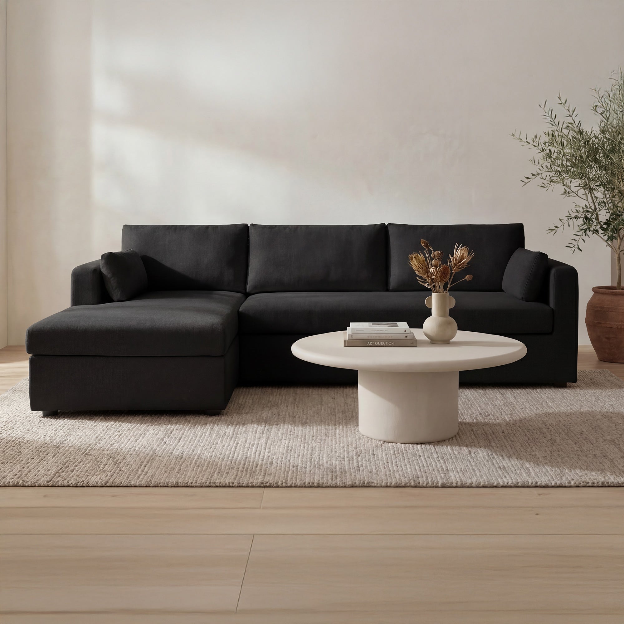 Burrow Sleeper Sectional With Storage Chaise Left