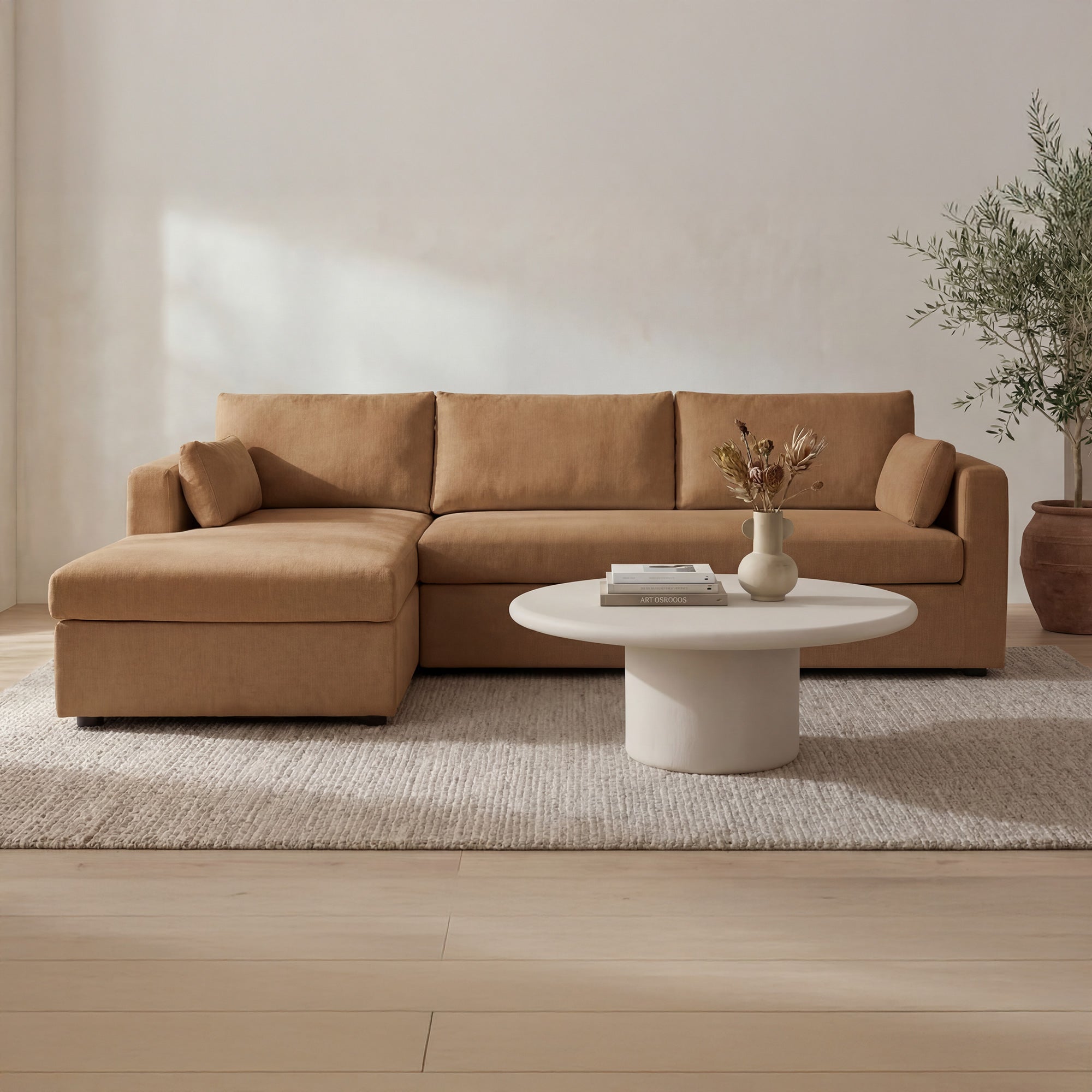 Burrow Sleeper Sectional With Storage Chaise Left