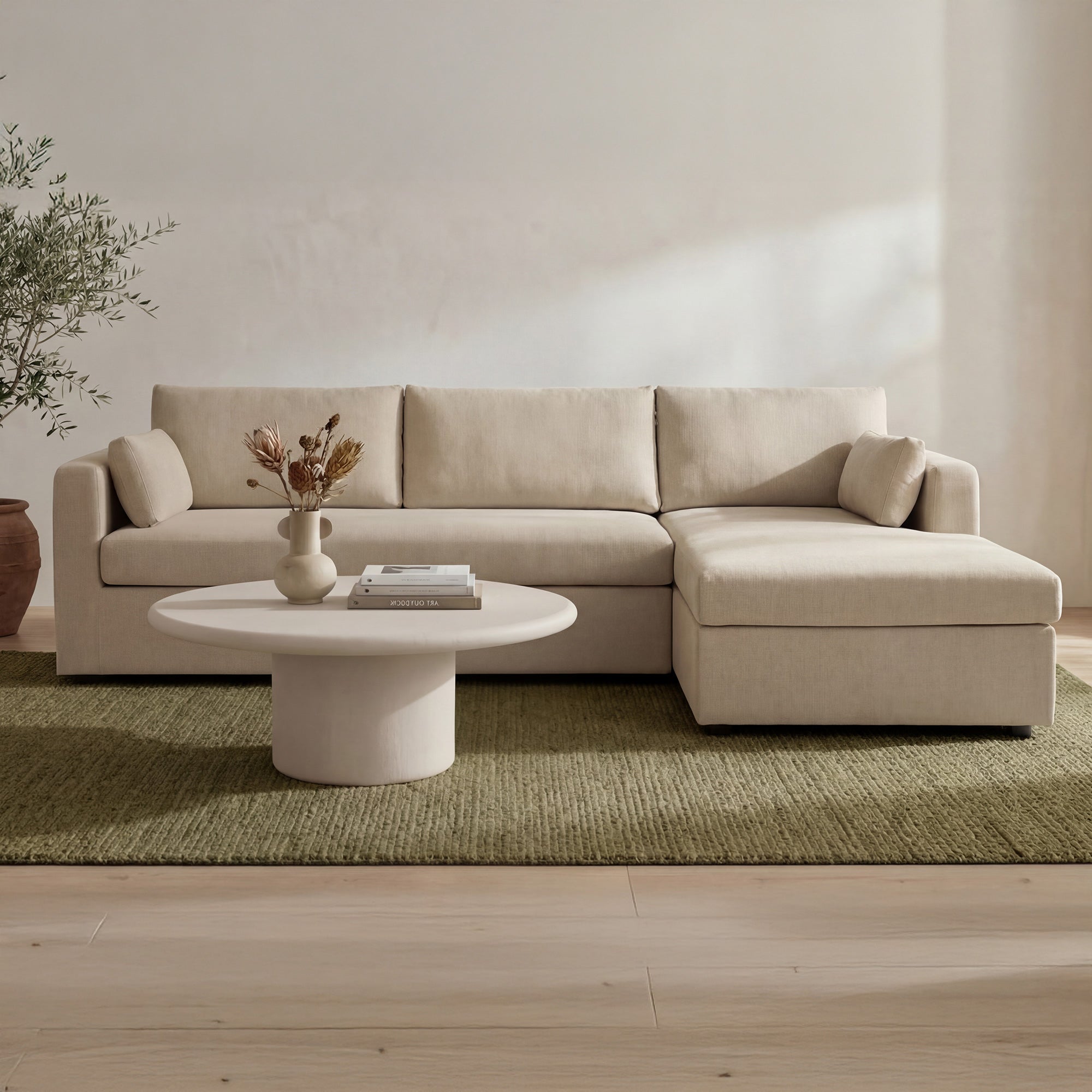 Burrow Sleeper Sectional With Storage Chaise Right