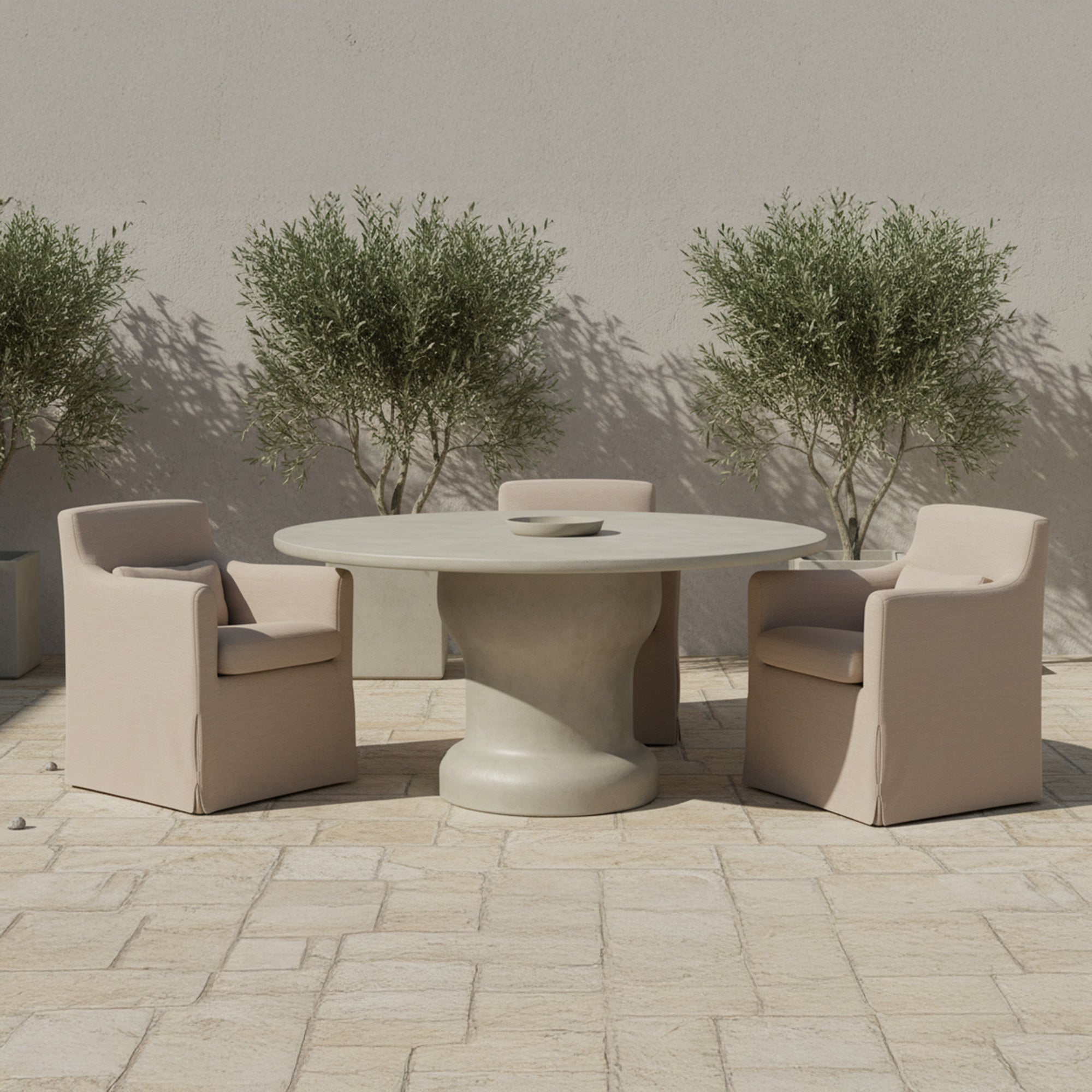 Lydia Outdoor Slipcover Dining Chair