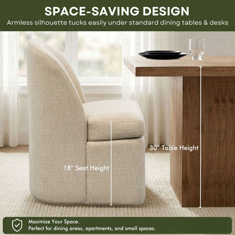 Lyra Dining Chair with castors