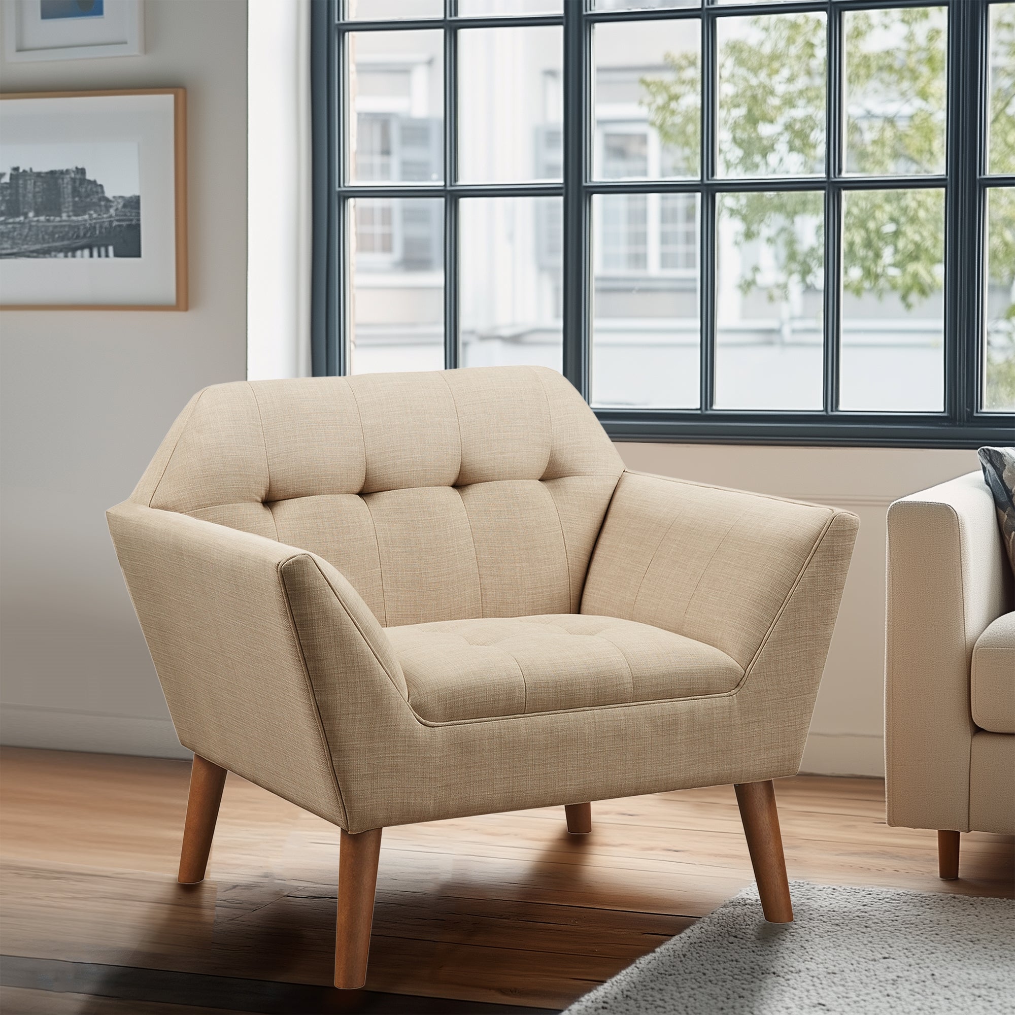Newport Newport Wide Mid-Century Modern Lounge Chair