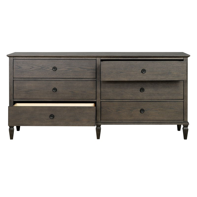 Victoria 6-drawer wood dresser