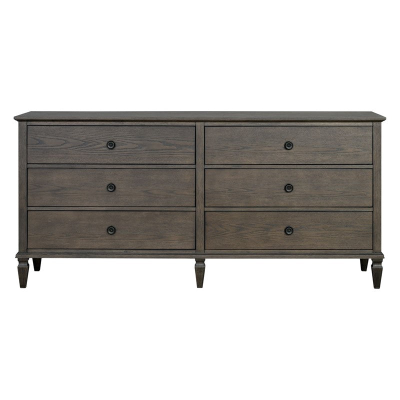 Victoria 6-drawer wood dresser