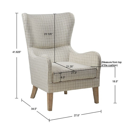 Arianna Swoop Wing Chair