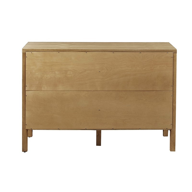 Paige Geometric 2-Door Storage Cabinet with Adjustable Shelves