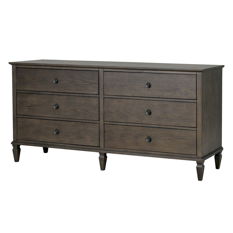 Victoria 6-drawer wood dresser