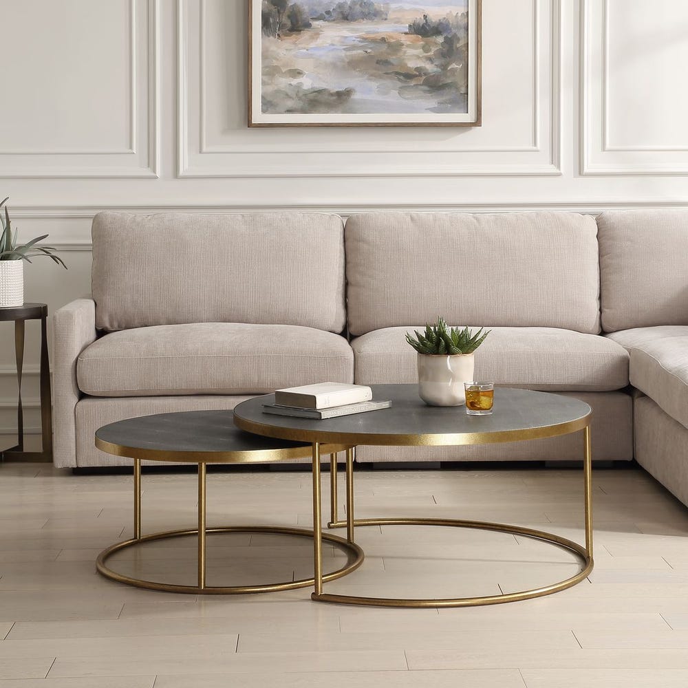 Aragon Nesting Coffee Tables, S/2