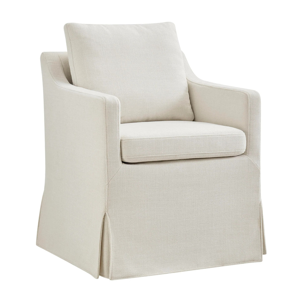 Serene Slipcovered Dining Armchair