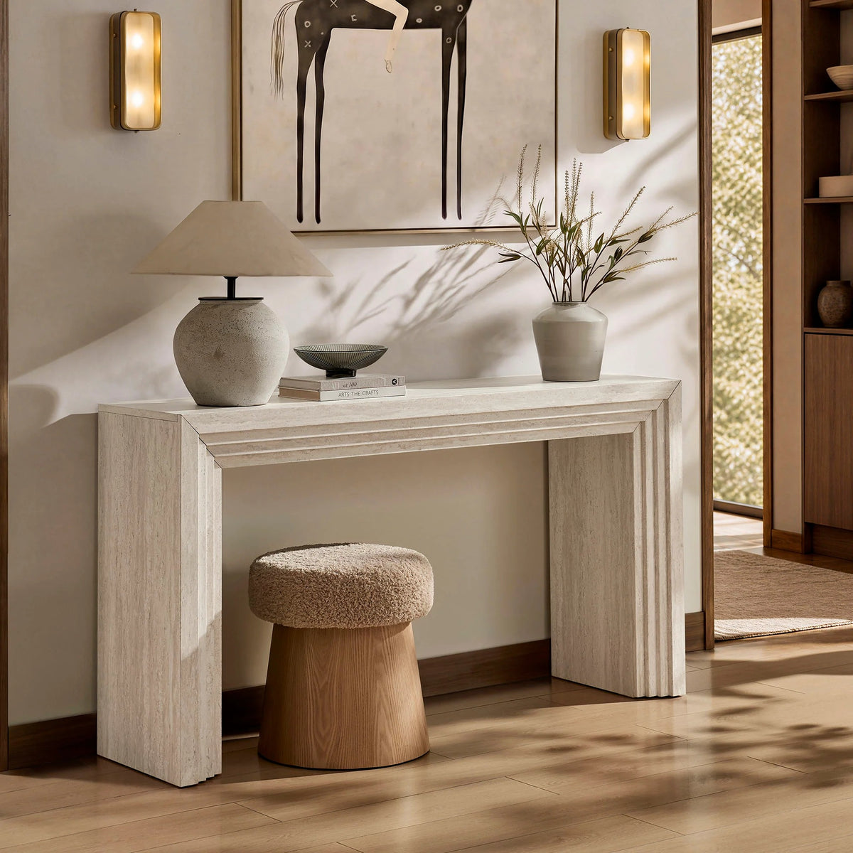 Olney Fluted Console Table