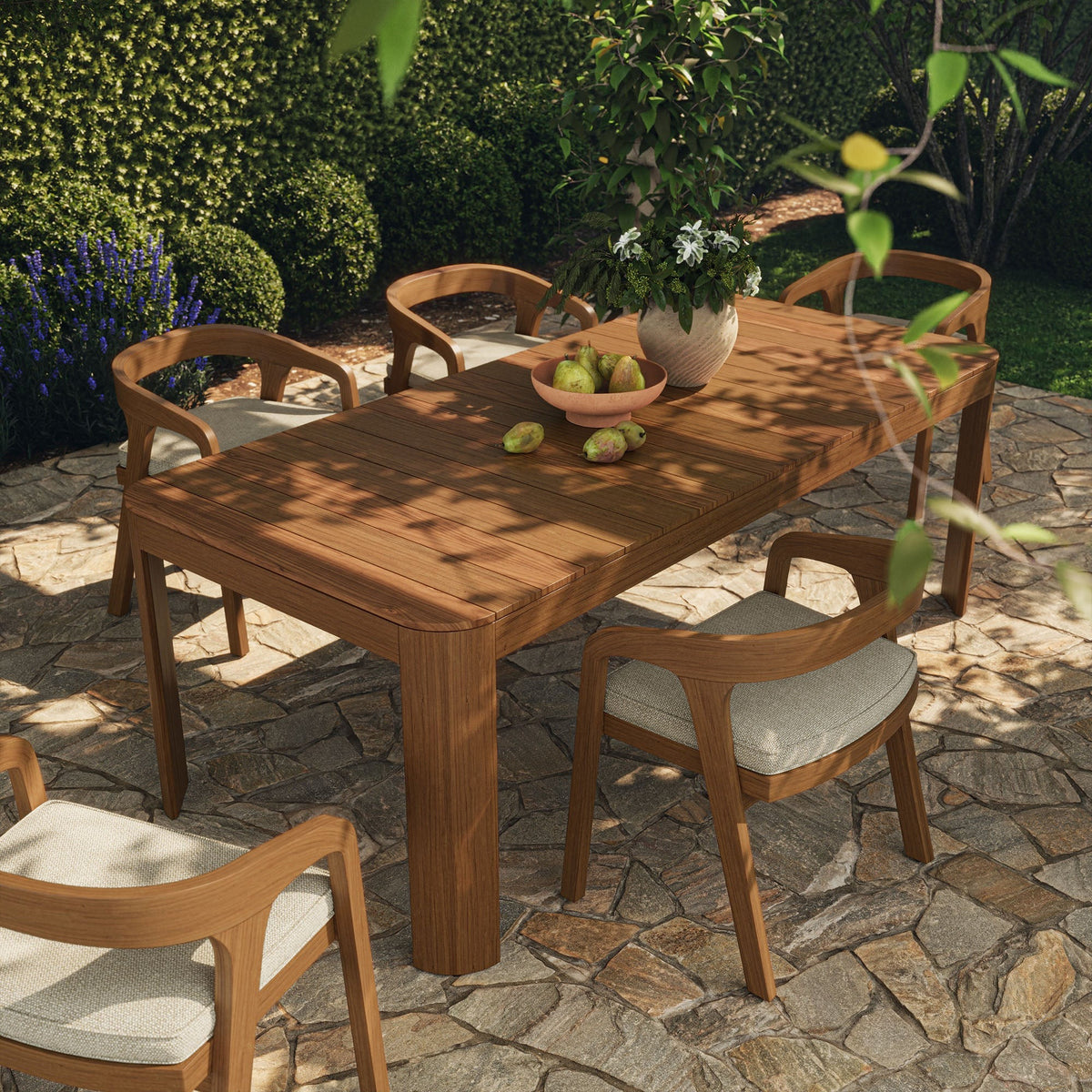 Kona Outdoor Teak Wood Dining Table