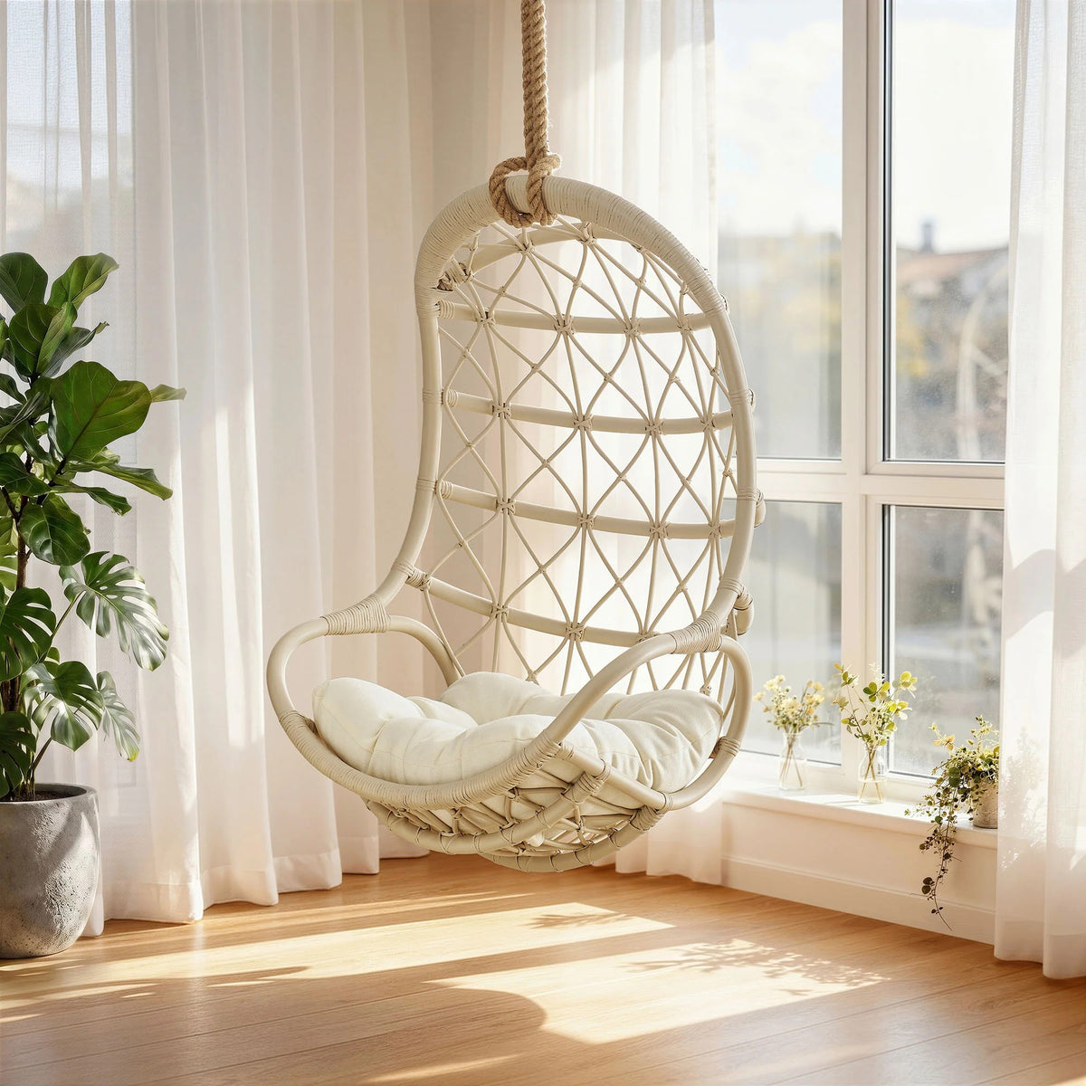 Tamarind Natural Rattan Hanging Chair