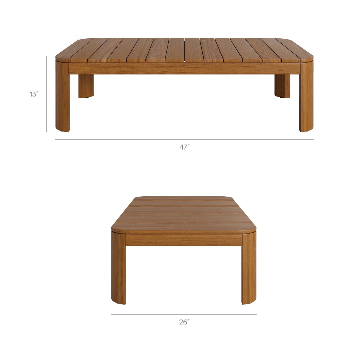 Kona Outdoor Teak Wood Coffee Table