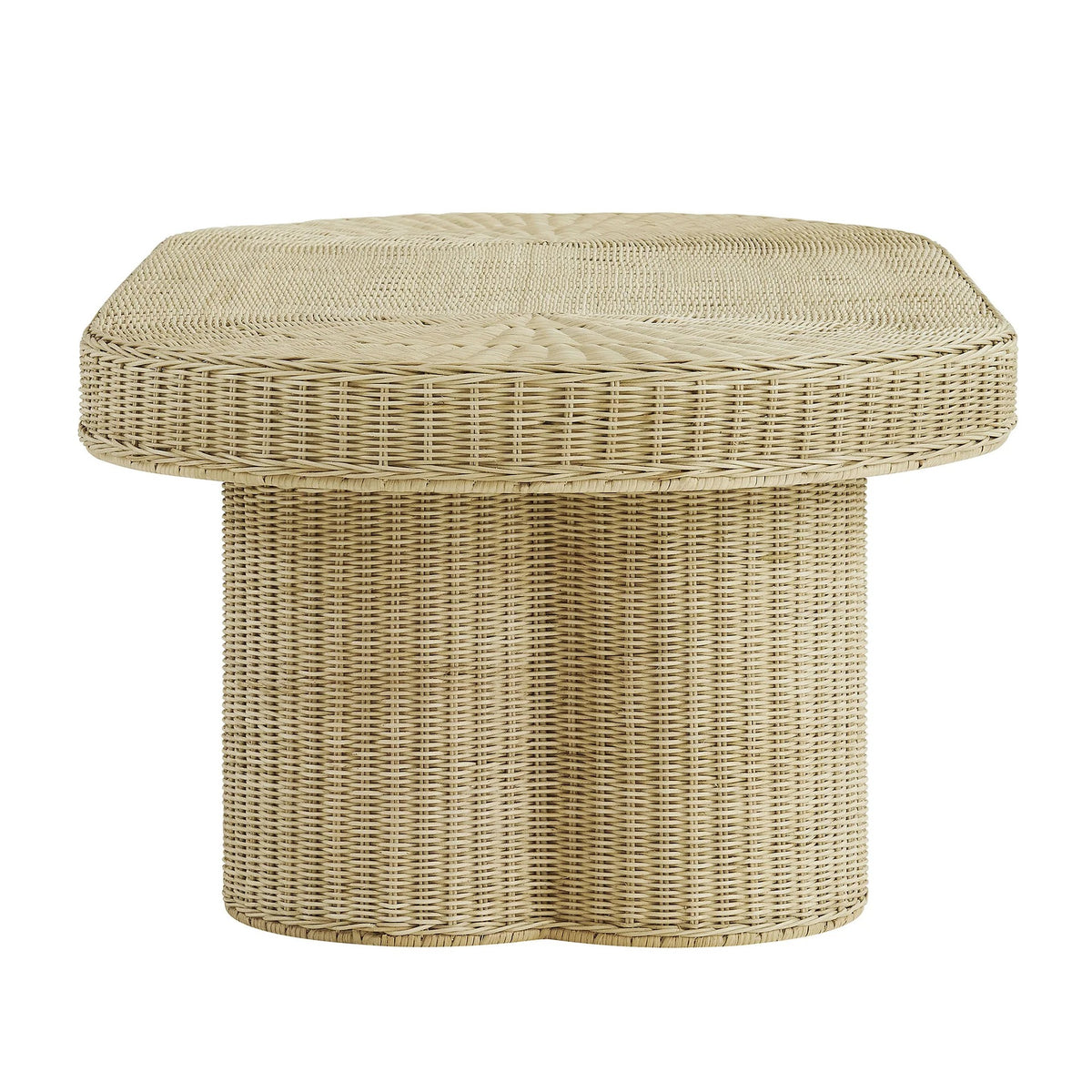 Sarova Natural Rattan Oval Pedestal Coffee Table