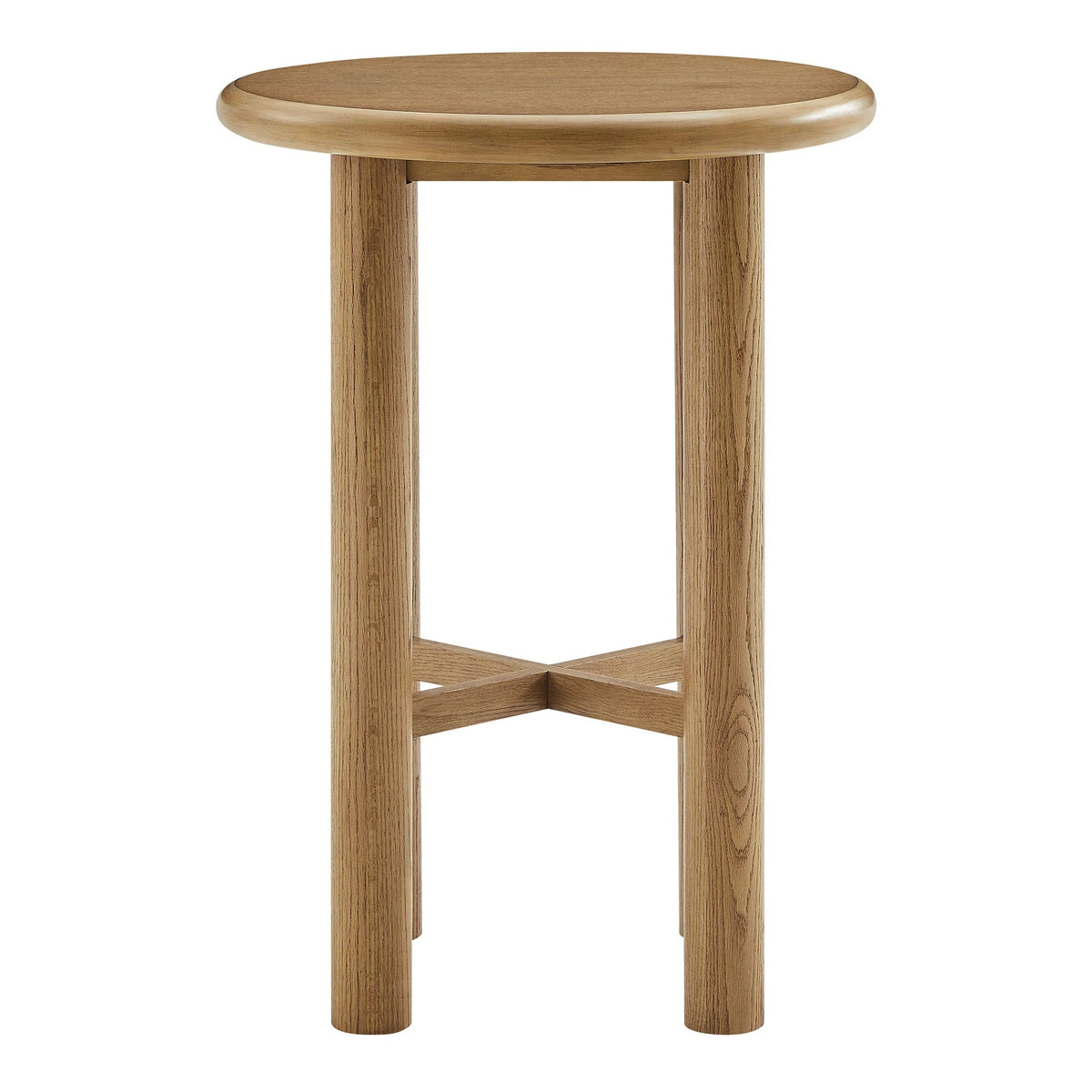 Alvia Oak Wood Bar Table