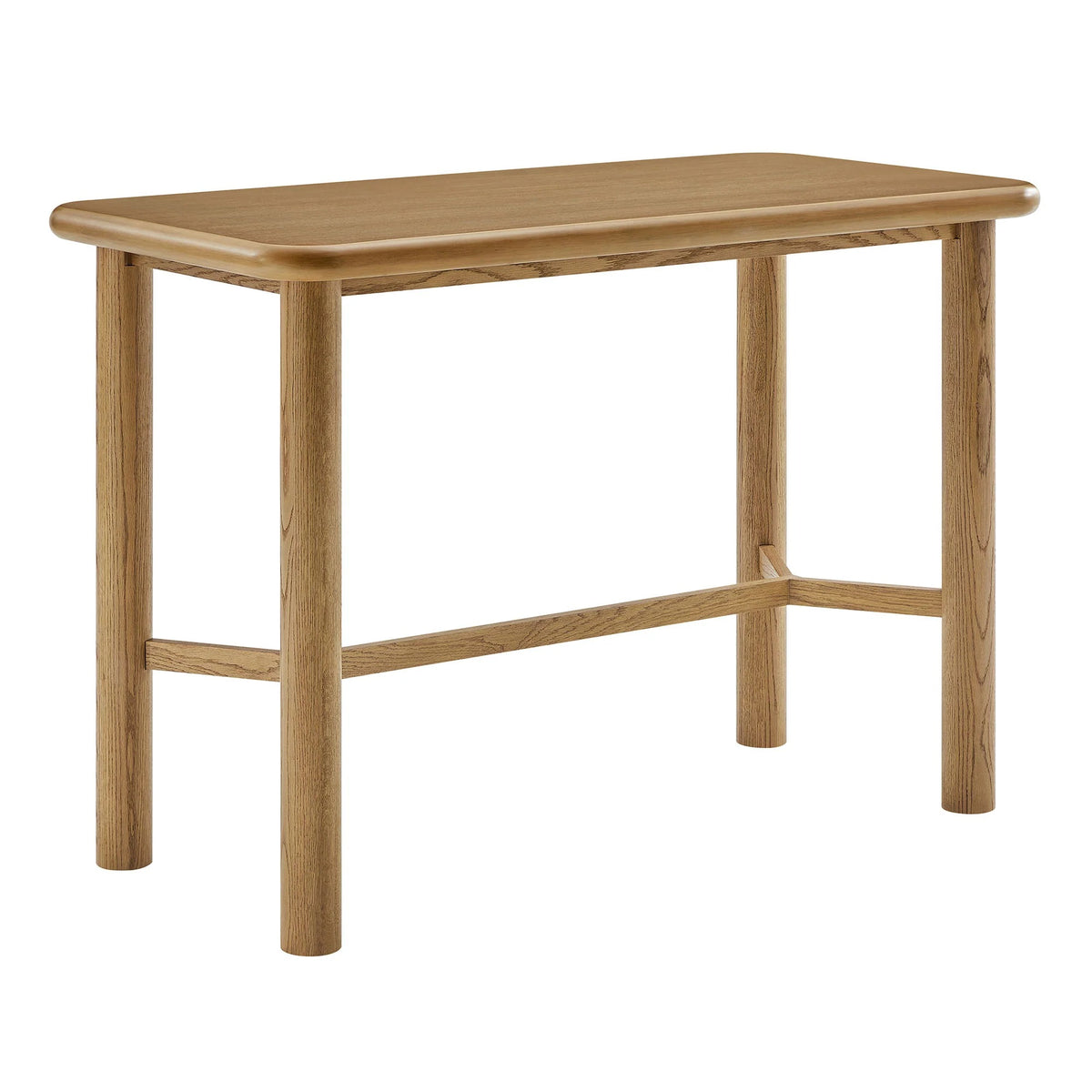 Alvia Oak Wood Bar Table