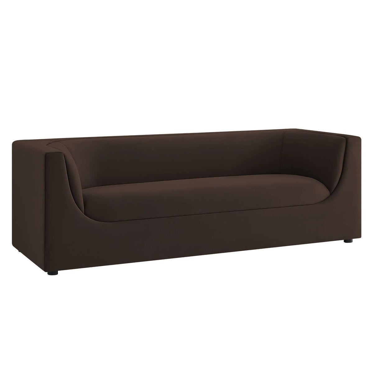 Hilda Curved Back Performance Velvet Sofa