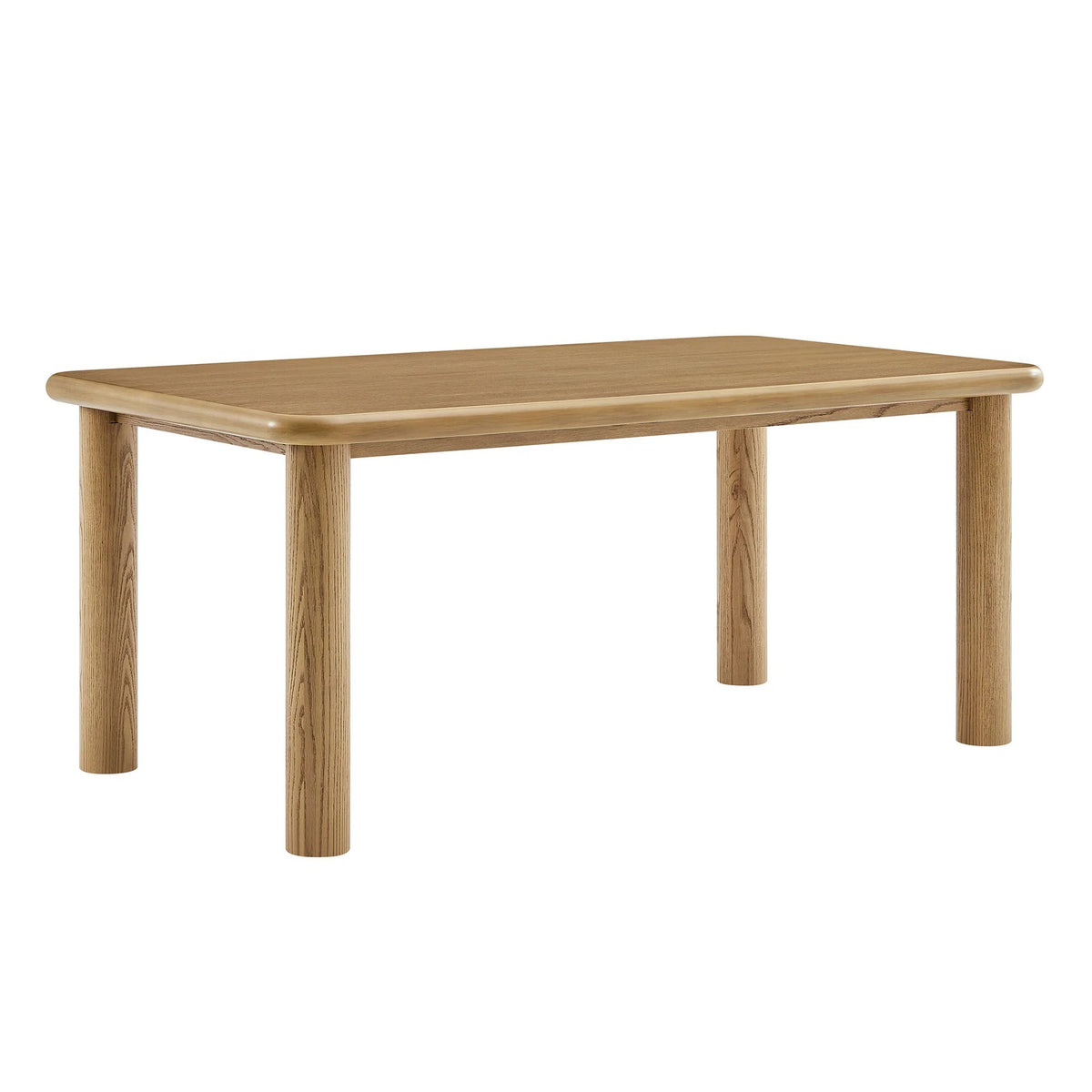 Alvia Rectangular Oak Wood Dining Table