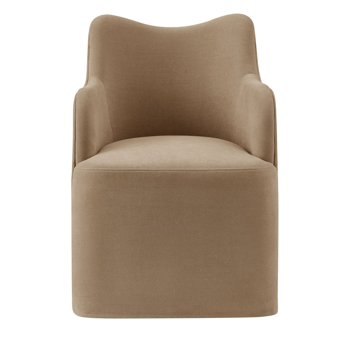 Cordelle Linen Blend Swivel Dining Chair