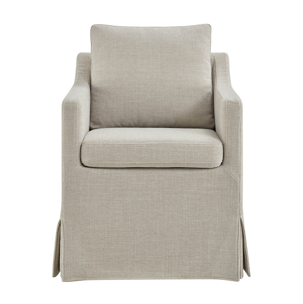 Serene Slipcovered Dining Armchair