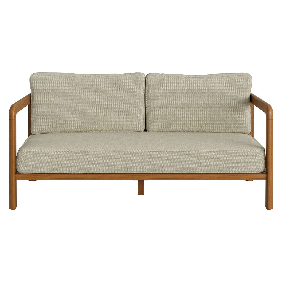Kona Outdoor Teak Wood Loveseat